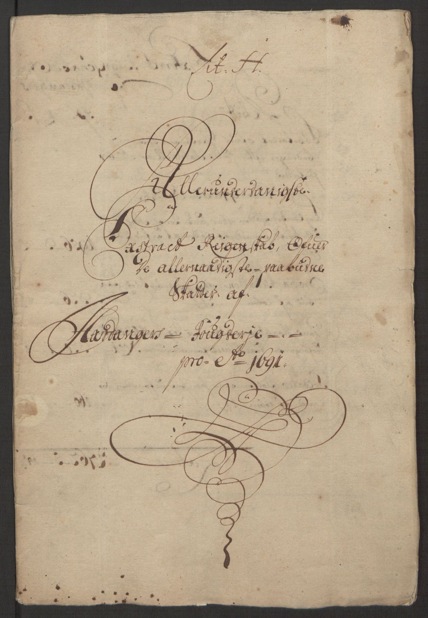 Rentekammeret inntil 1814, Reviderte regnskaper, Fogderegnskap, RA/EA-4092/R48/L2973: Fogderegnskap Sunnhordland og Hardanger, 1691-1692, p. 155