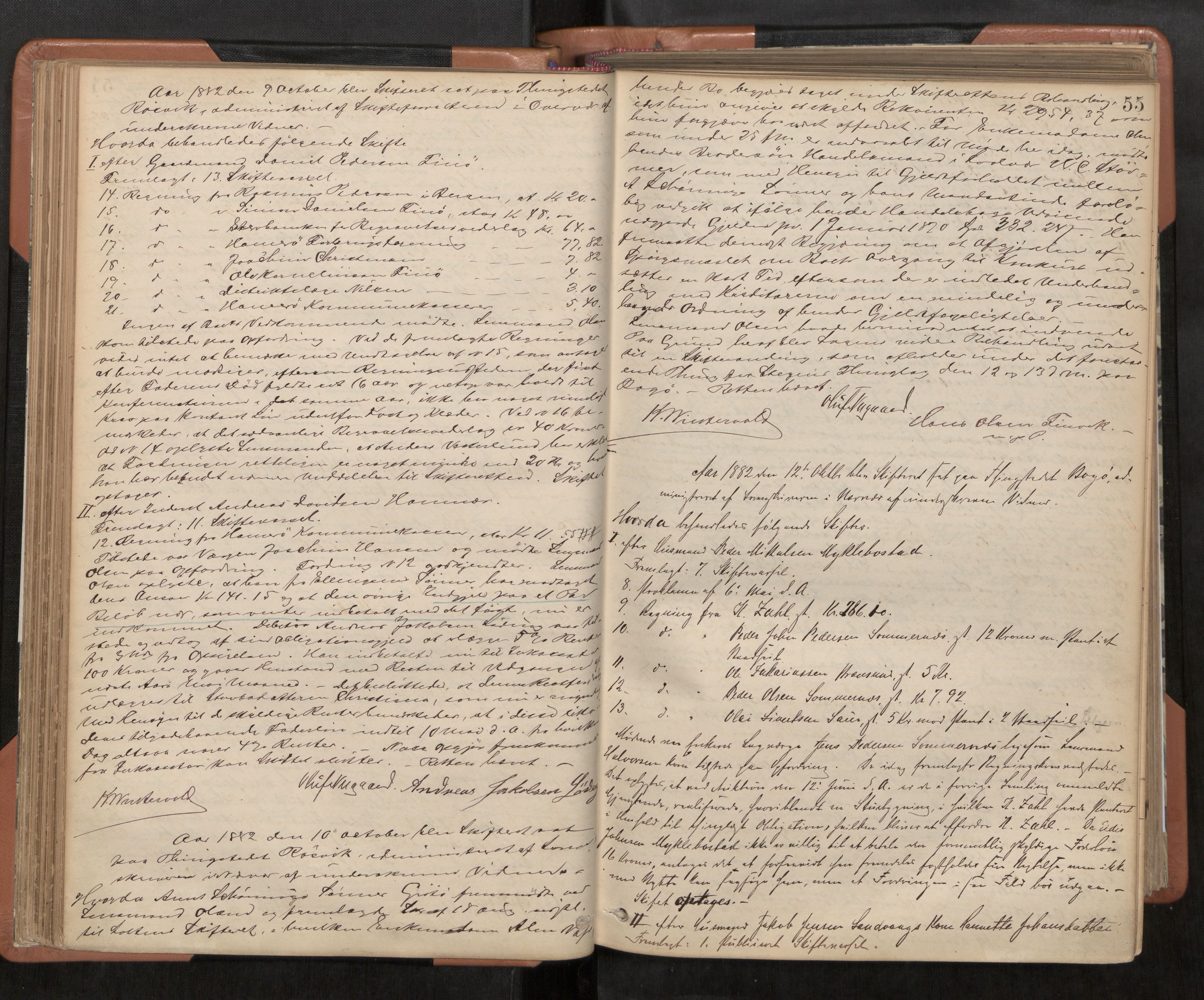 Steigen og Ofoten sorenskriveri, AV/SAT-A-0030/1/3/3B/L0001: Skiftebehandlingsprotokoll, 1879-1901, p. 55