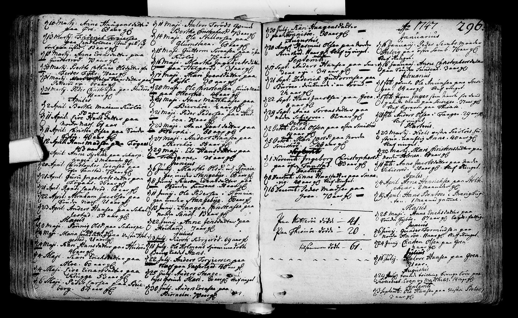 Nøtterøy kirkebøker, AV/SAKO-A-354/F/Fa/L0002: Parish register (official) no. I 2, 1738-1790, p. 296