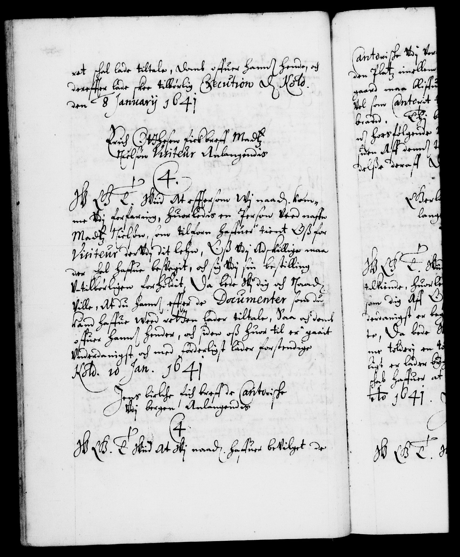Danske Kanselli 1572-1799, AV/RA-EA-3023/F/Fc/Fca/Fcab/L0007: Norske tegnelser (mikrofilm), 1640-1648, p. 55b