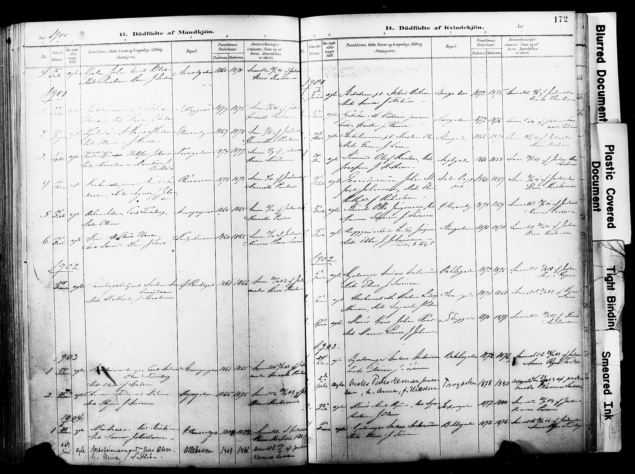 Horten kirkebøker, AV/SAKO-A-348/F/Fa/L0005: Parish register (official) no. 5, 1896-1904, p. 172