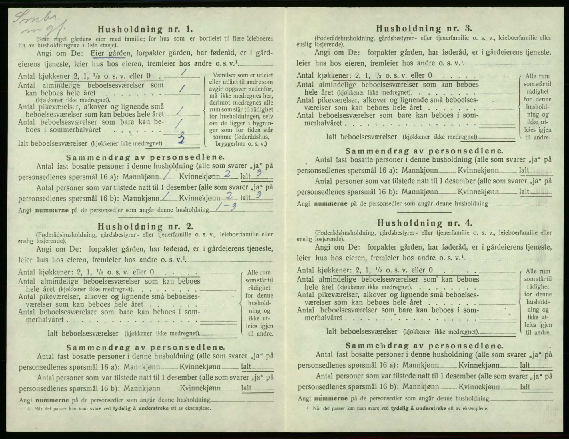 SAB, 1920 census for Valestrand, 1920, p. 162