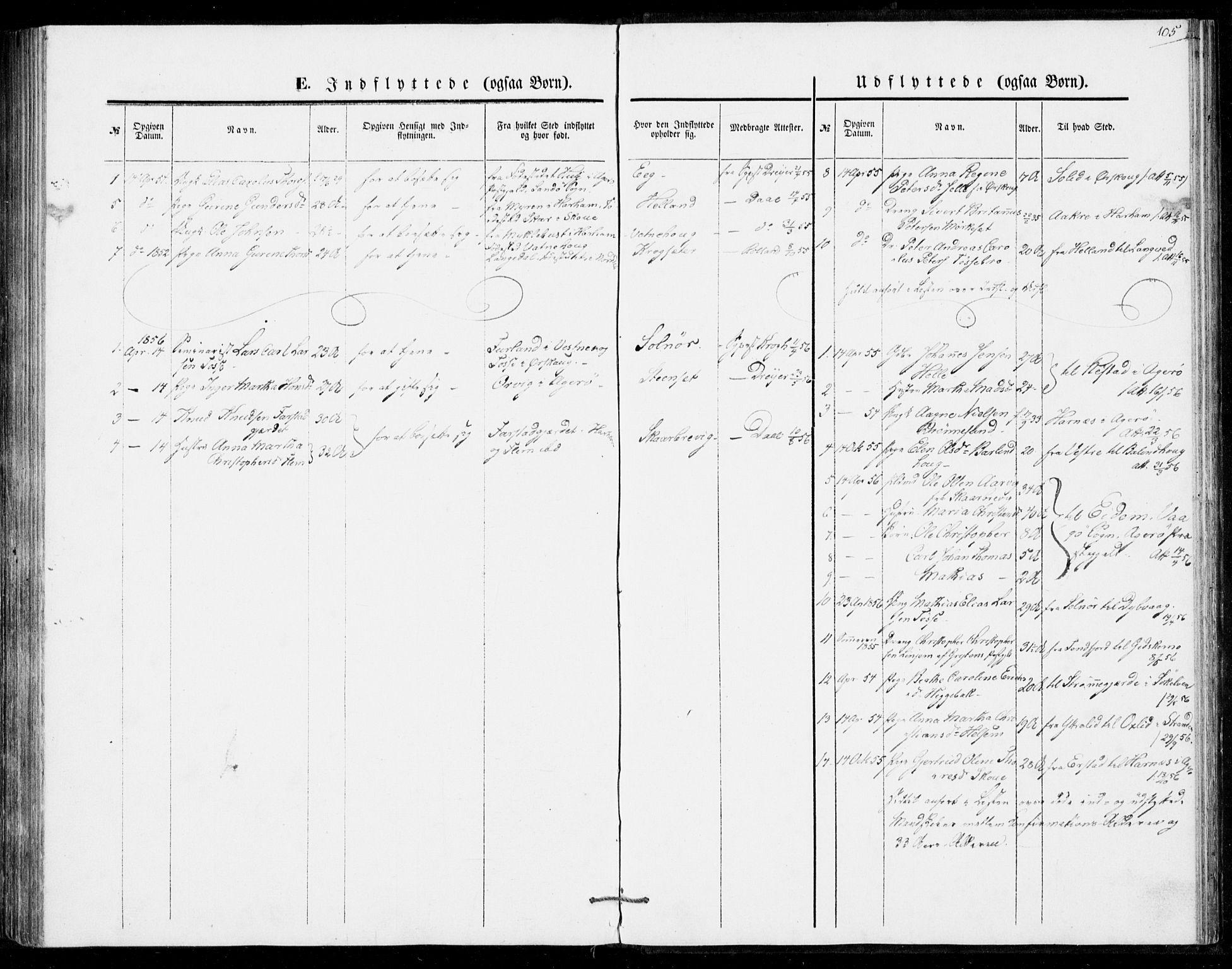 Ministerialprotokoller, klokkerbøker og fødselsregistre - Møre og Romsdal, SAT/A-1454/524/L0353: Parish register (official) no. 524A05, 1848-1856, p. 105