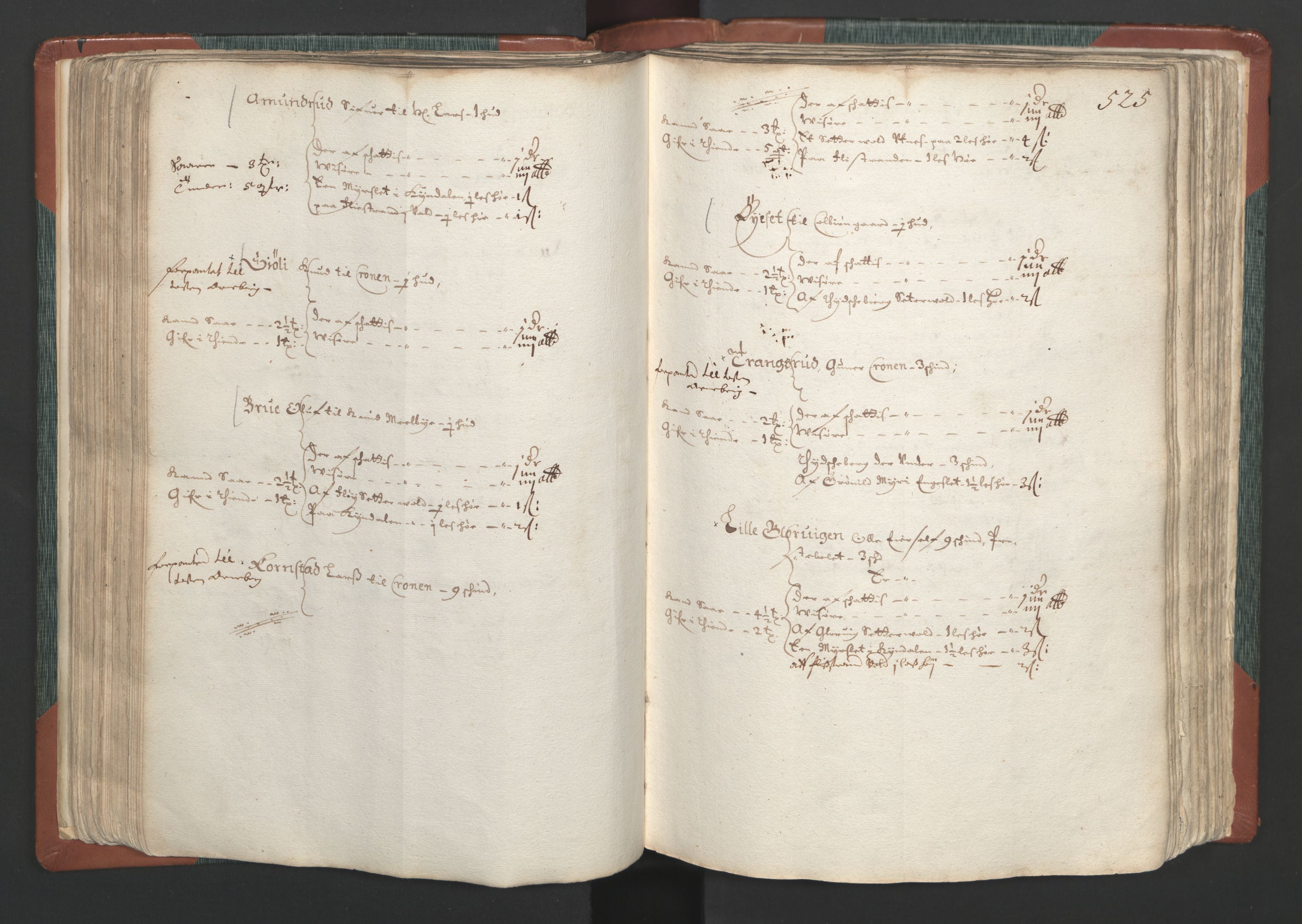 Rentekammeret inntil 1814, Realistisk ordnet avdeling, AV/RA-EA-4070/L/L0009: Oppland lagdømme. Alminnelig jordebok med skatteligning for Solør, Østerdal, Hadeland og Valdres., 1661, p. 524b-525a