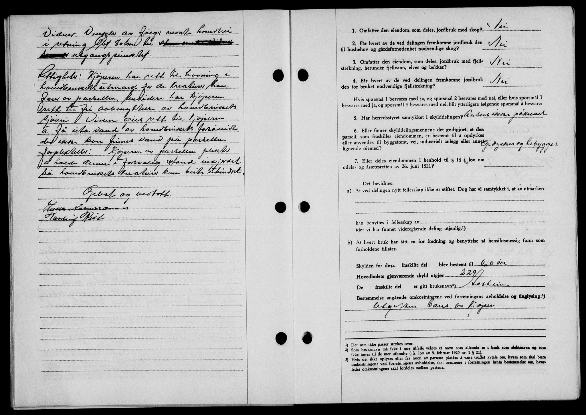 Lofoten sorenskriveri, SAT/A-0017/1/2/2C/L0008a: Mortgage book no. 8a, 1940-1941, Diary no: : 1038/1940