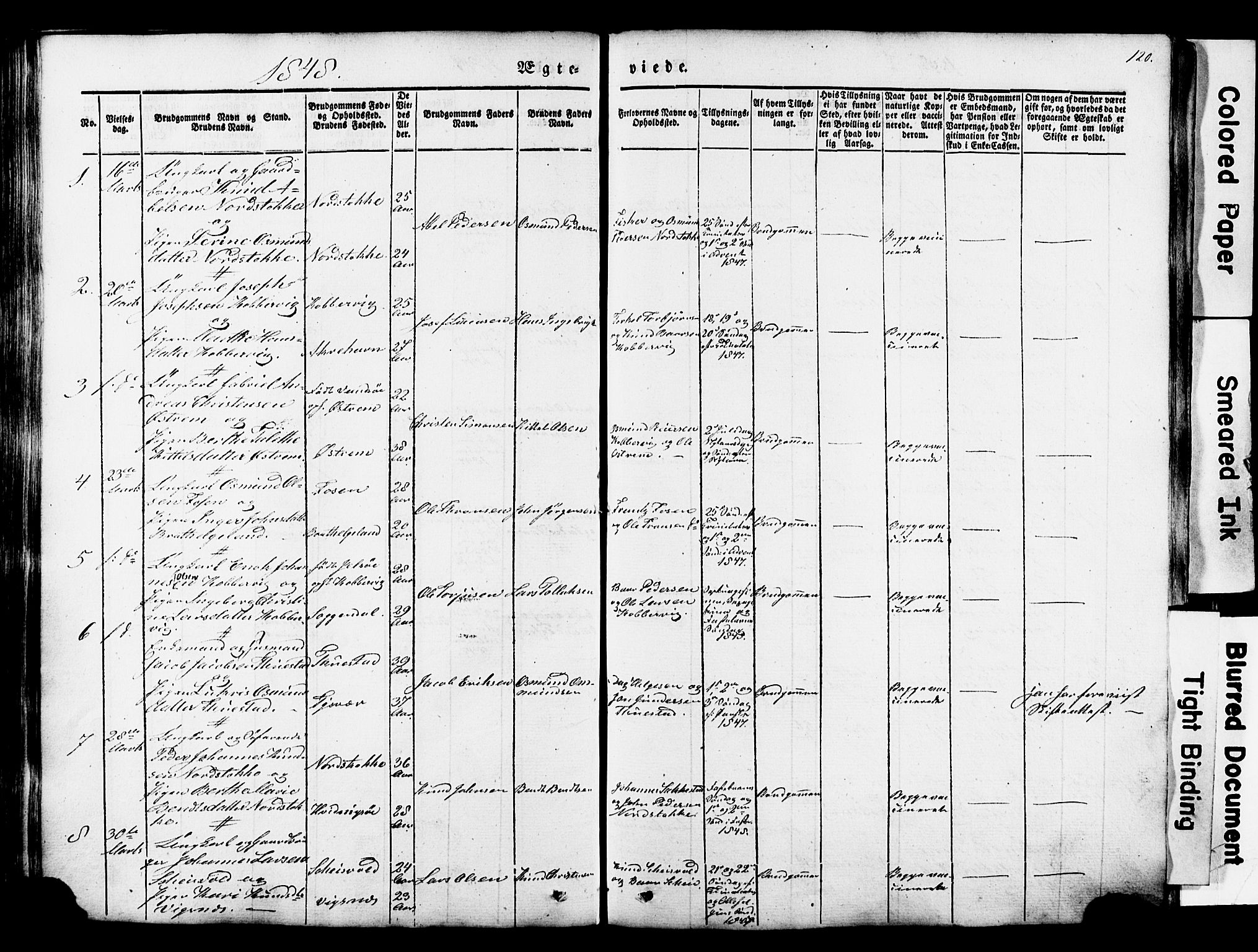Avaldsnes sokneprestkontor, SAST/A -101851/H/Ha/Haa/L0007: Parish register (official) no. A 7, 1841-1853, p. 120