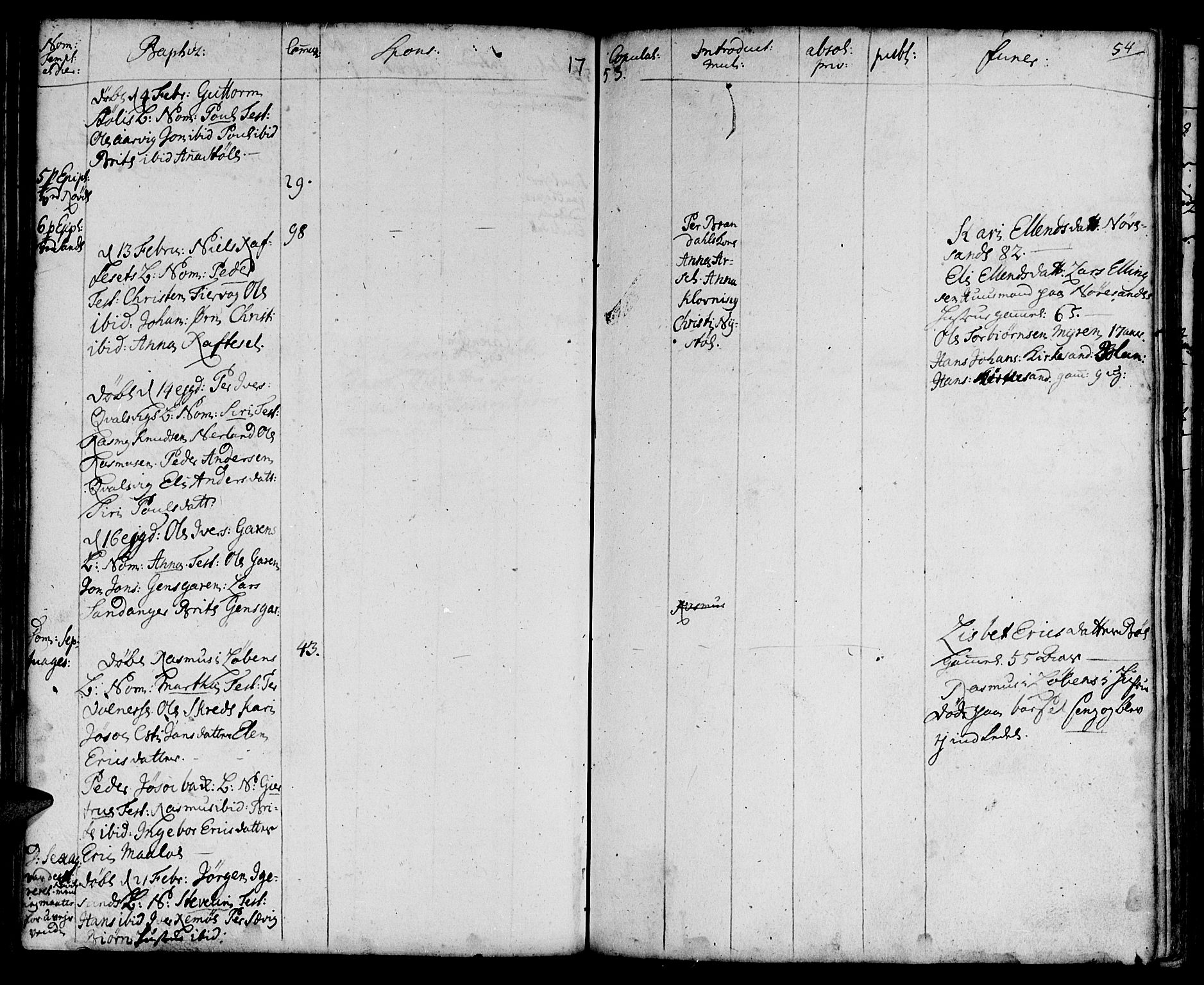 Ministerialprotokoller, klokkerbøker og fødselsregistre - Møre og Romsdal, AV/SAT-A-1454/507/L0066: Parish register (official) no. 507A01, 1731-1766, p. 54