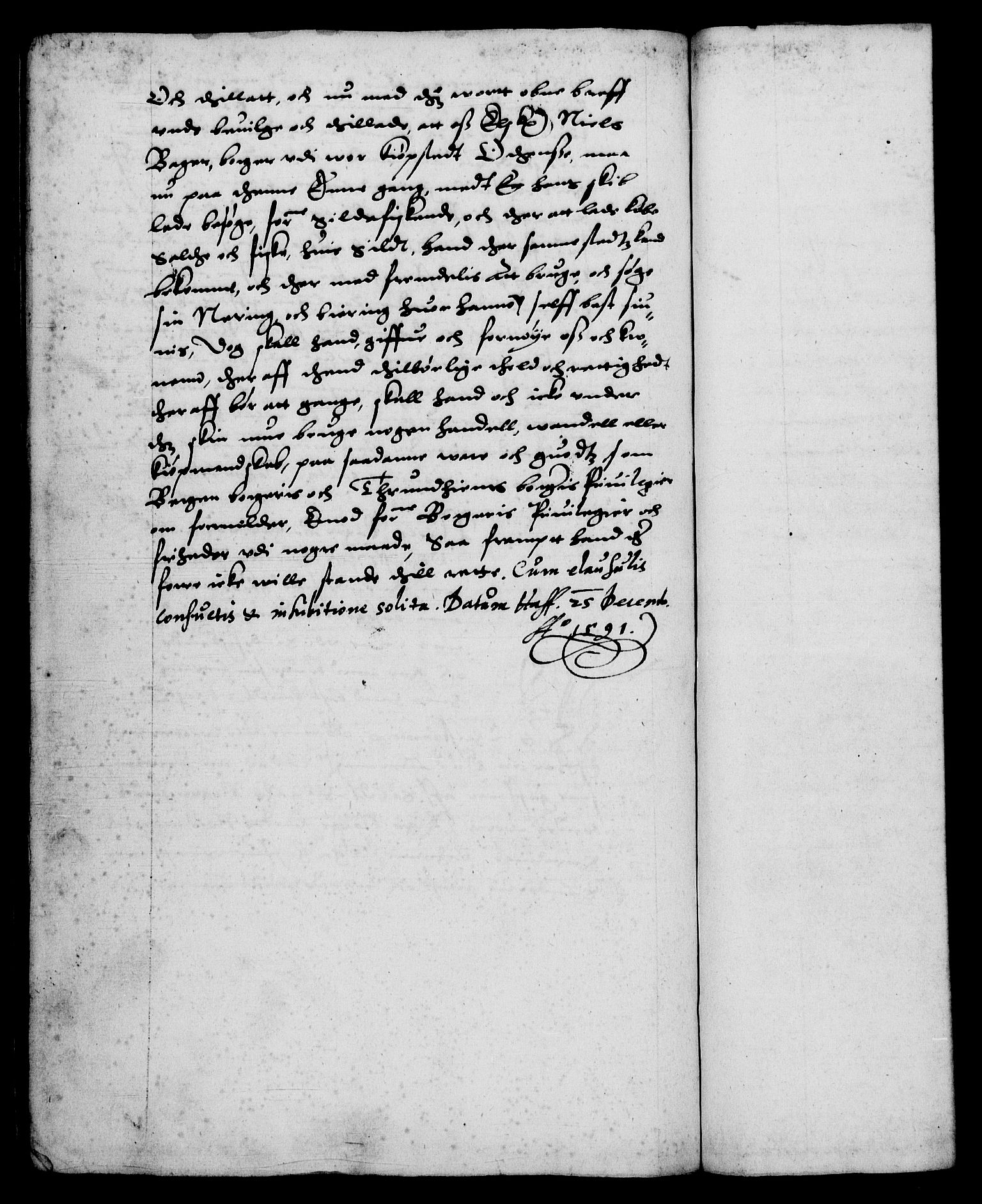 Danske Kanselli 1572-1799, RA/EA-3023/F/Fc/Fca/Fcaa/L0002: Norske registre (mikrofilm), 1588-1596, p. 134b