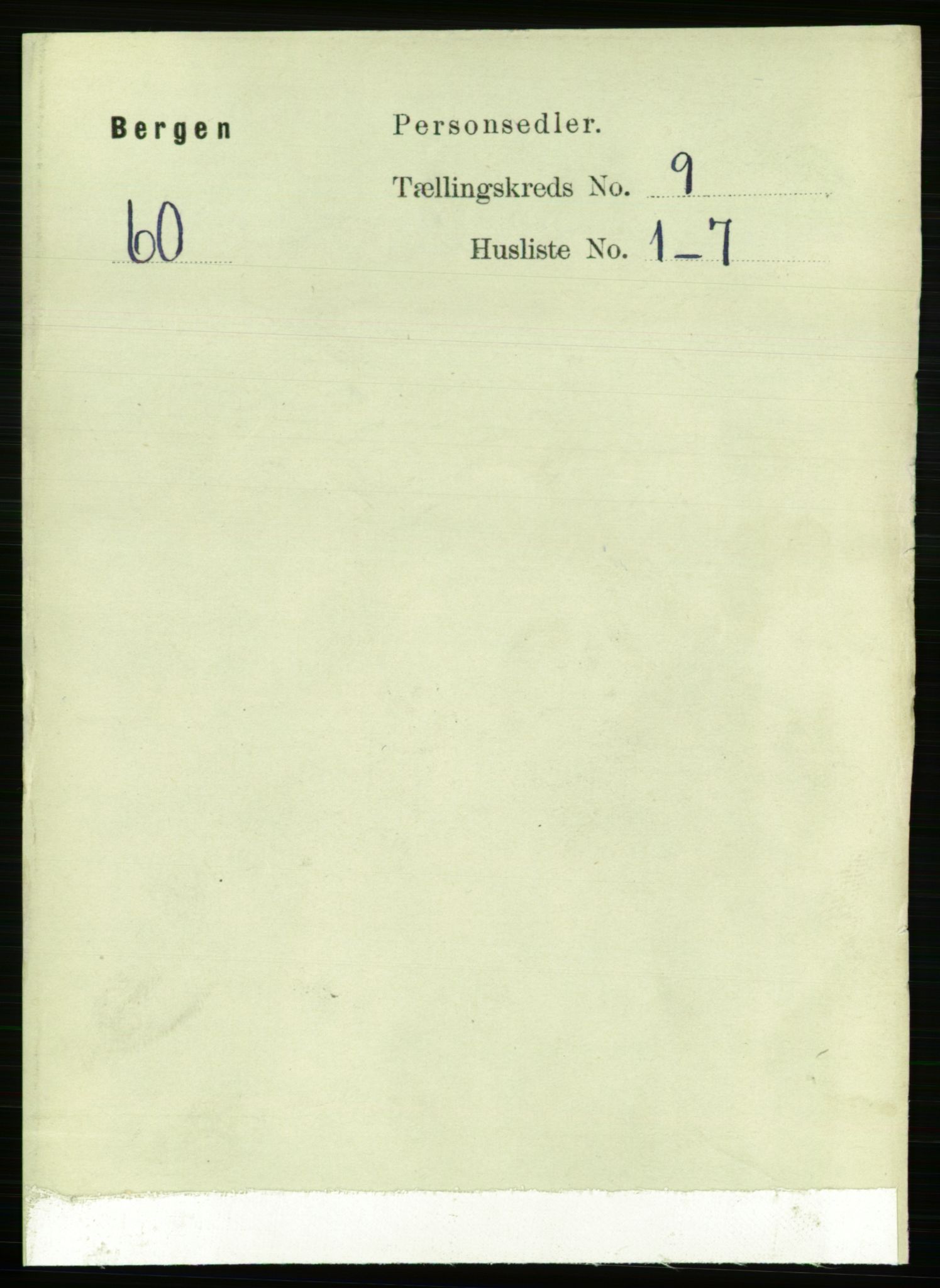 RA, 1891 Census for 1301 Bergen, 1891, p. 17704