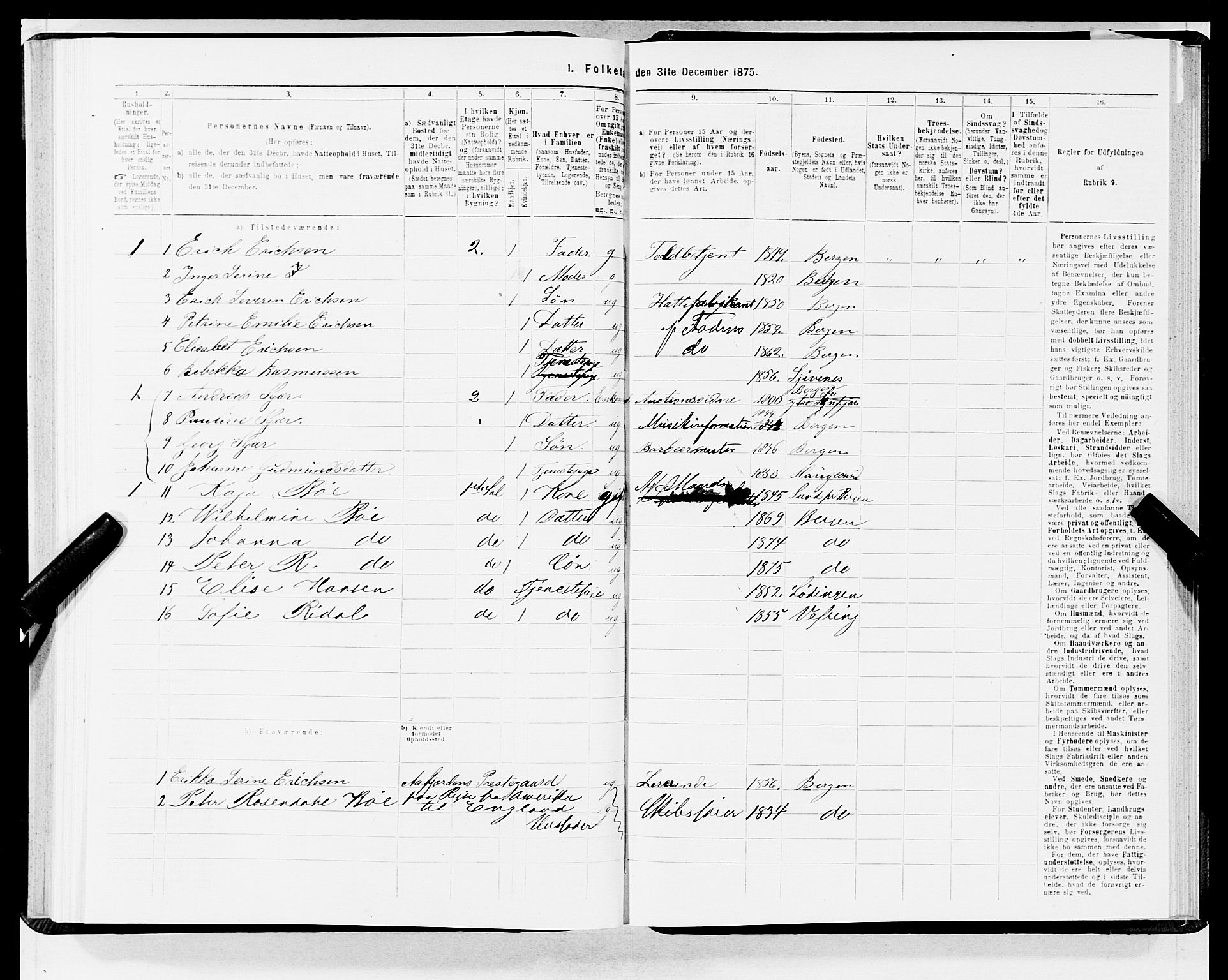 SAB, 1875 census for 1301 Bergen, 1875, p. 2474