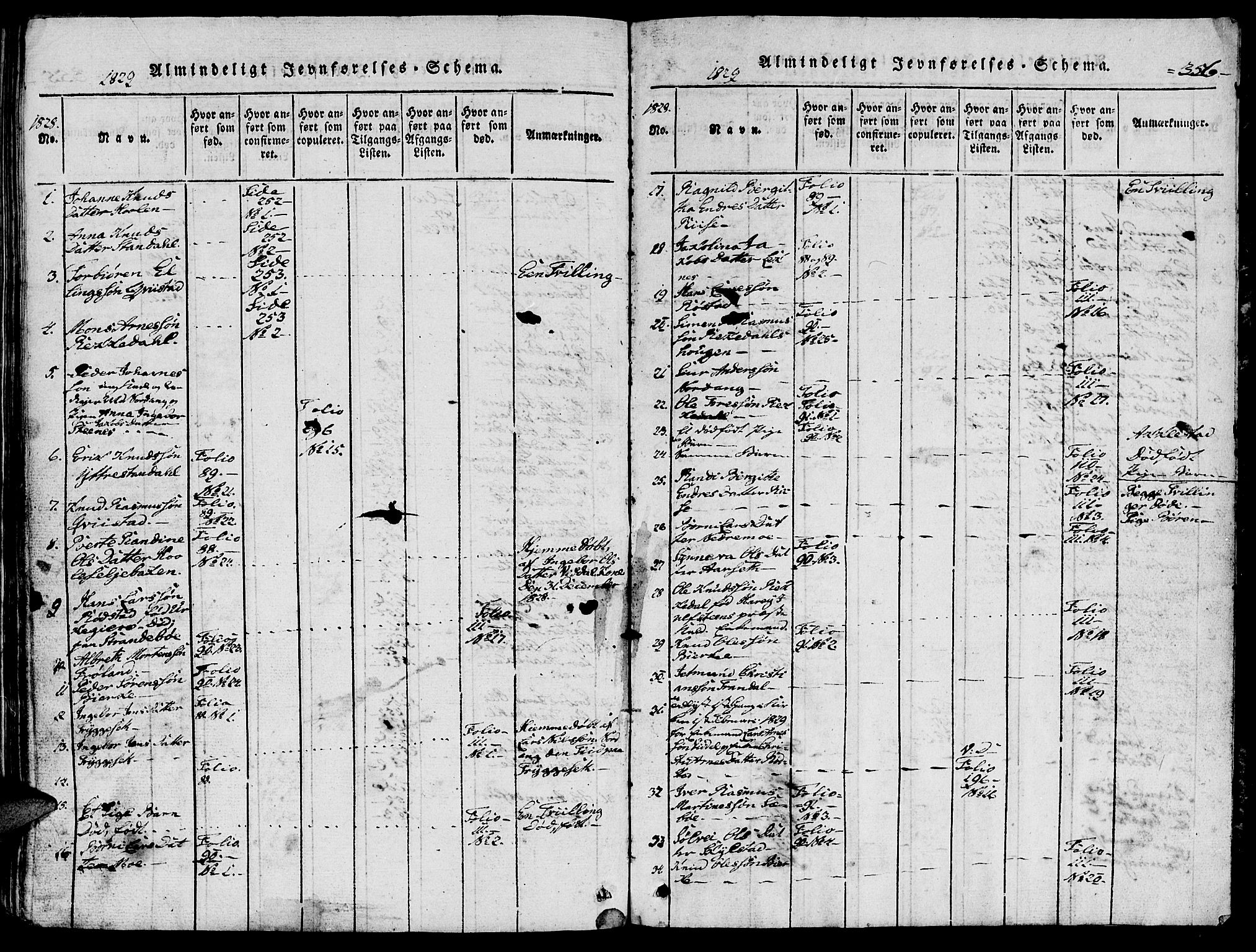 Ministerialprotokoller, klokkerbøker og fødselsregistre - Møre og Romsdal, AV/SAT-A-1454/515/L0207: Parish register (official) no. 515A03, 1819-1829, p. 356