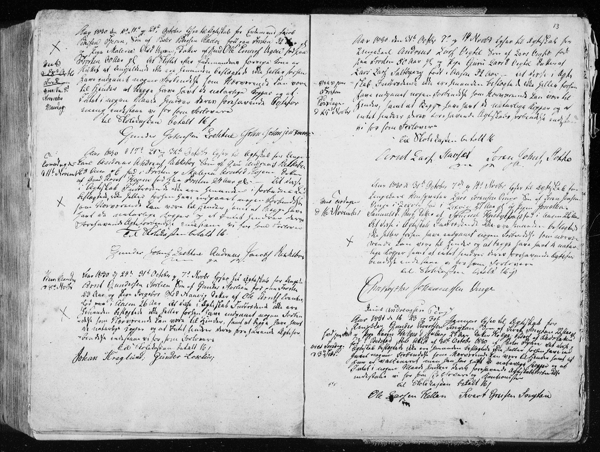 Ministerialprotokoller, klokkerbøker og fødselsregistre - Nord-Trøndelag, SAT/A-1458/713/L0114: Parish register (official) no. 713A05, 1827-1839, p. 13
