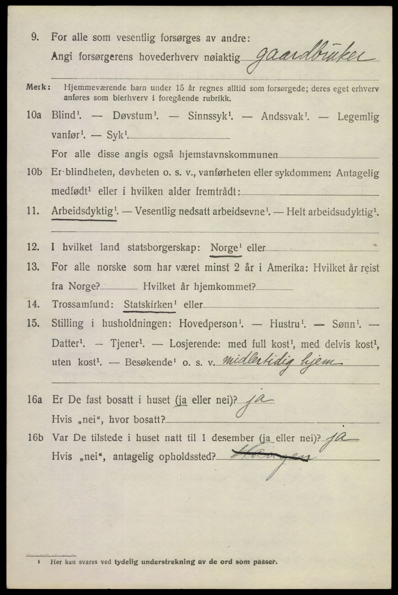 SAKO, 1920 census for Hurum, 1920, p. 4109