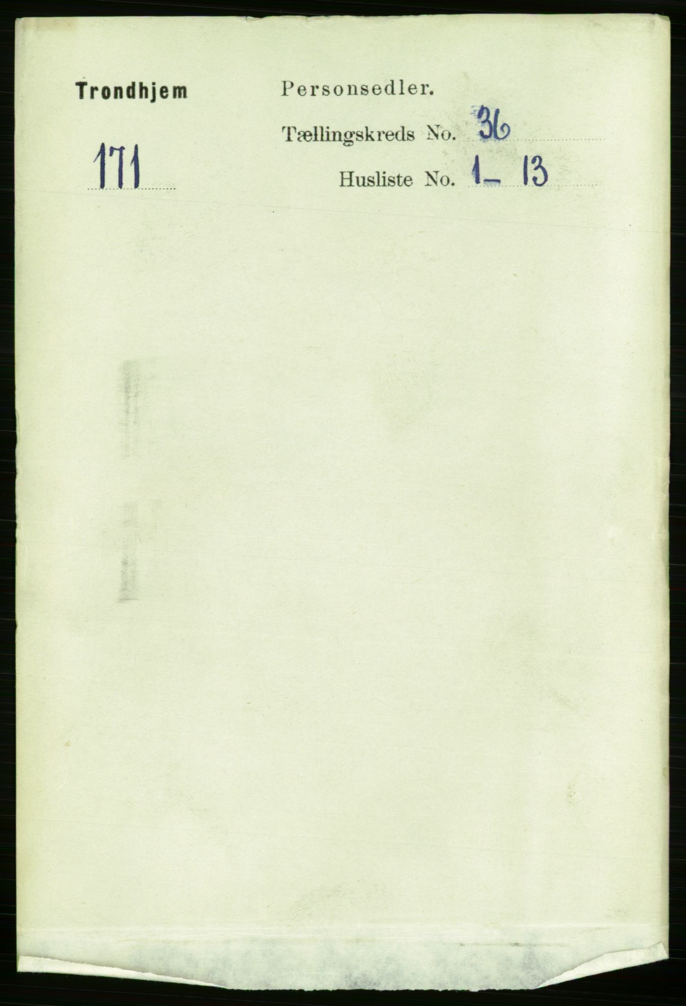 RA, 1891 census for 1601 Trondheim, 1891, p. 26930