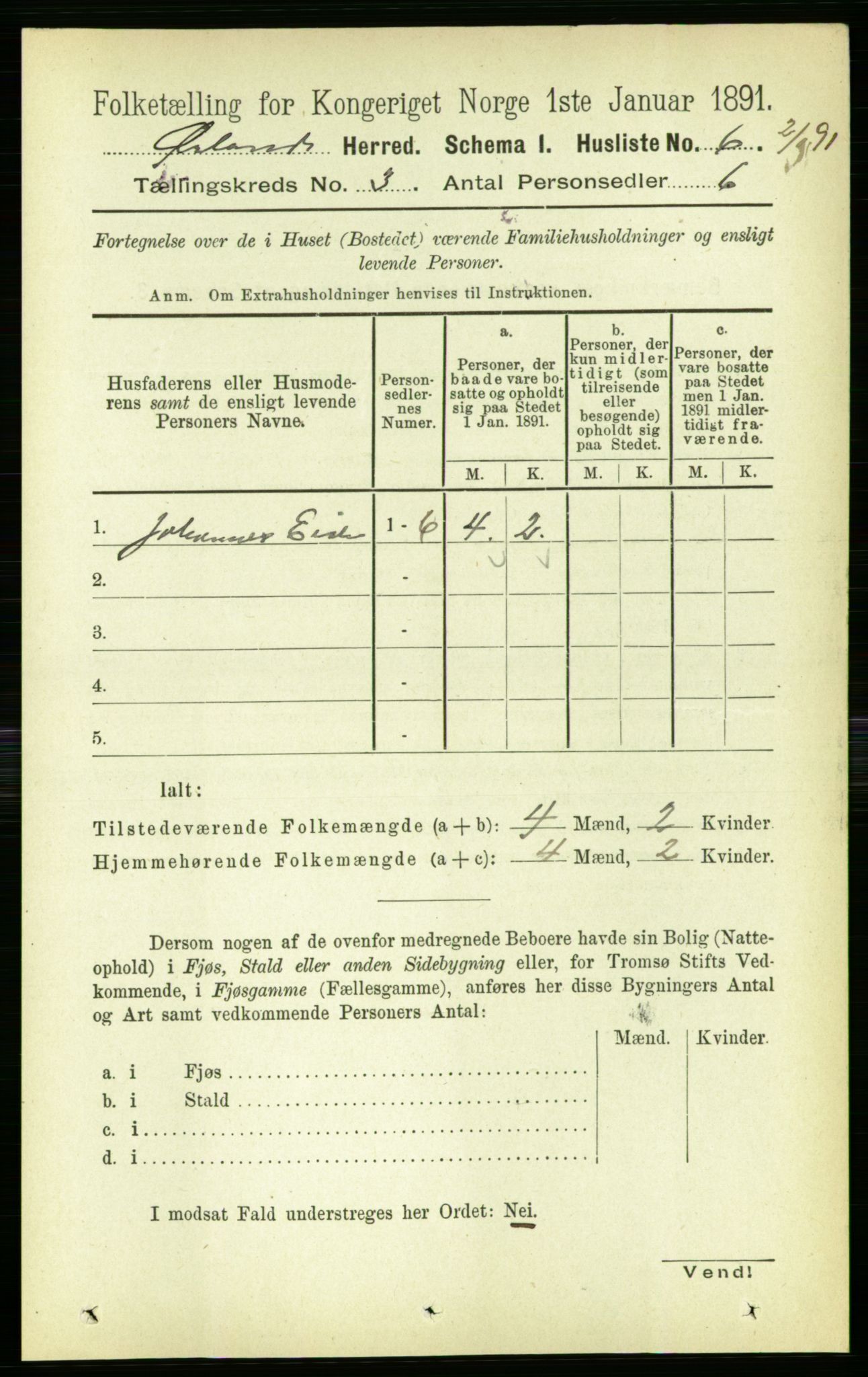 RA, 1891 census for 1621 Ørland, 1891, p. 930