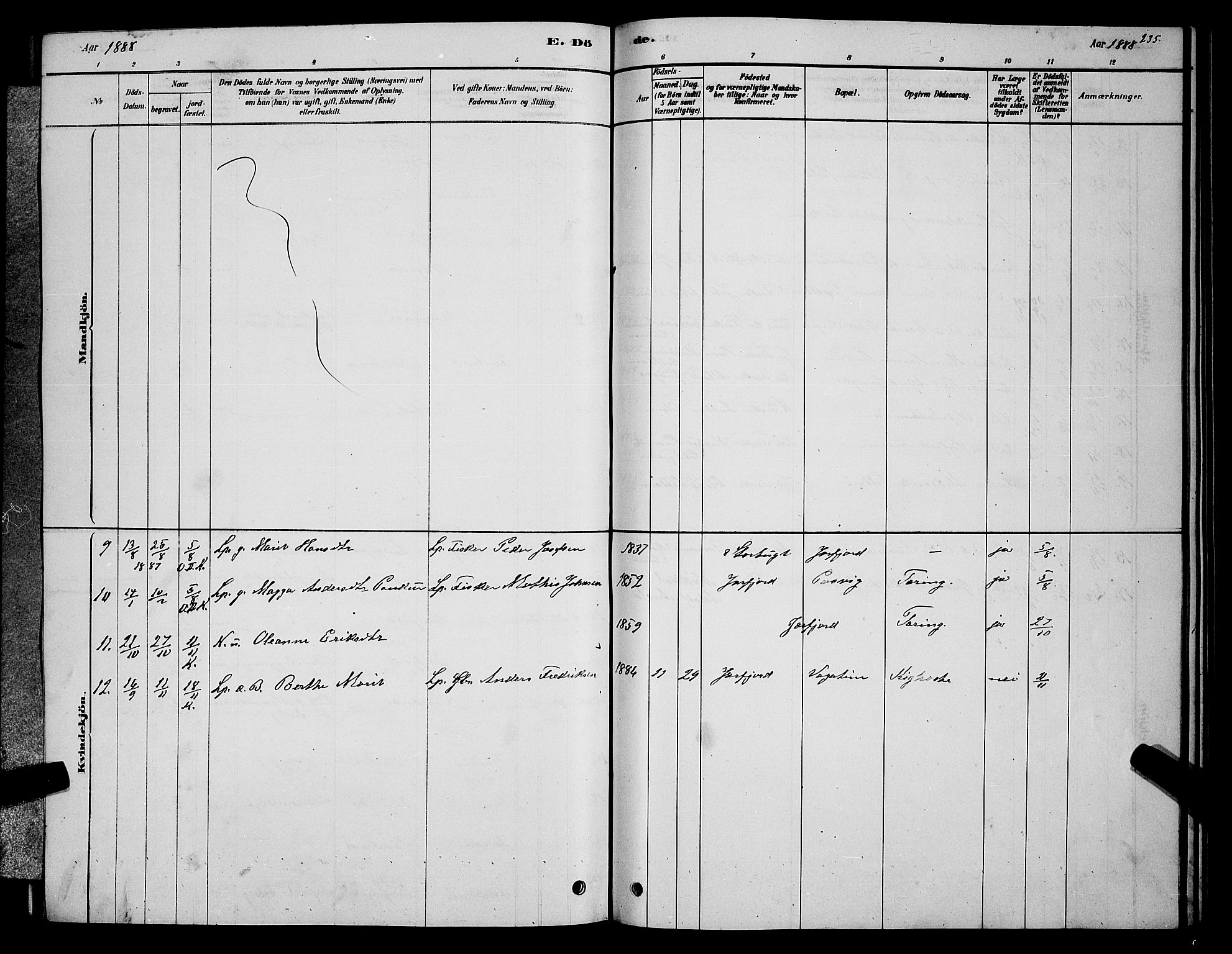 Sør-Varanger sokneprestkontor, SATØ/S-1331/H/Hb/L0003klokker: Parish register (copy) no. 3, 1878-1891, p. 235