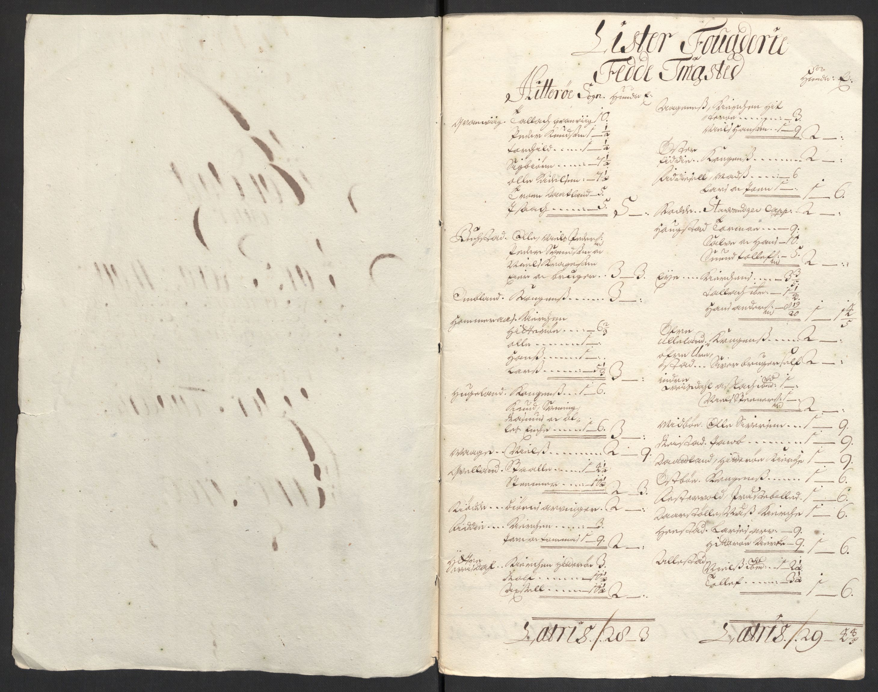 Rentekammeret inntil 1814, Reviderte regnskaper, Fogderegnskap, AV/RA-EA-4092/R43/L2548: Fogderegnskap Lista og Mandal, 1700, p. 187