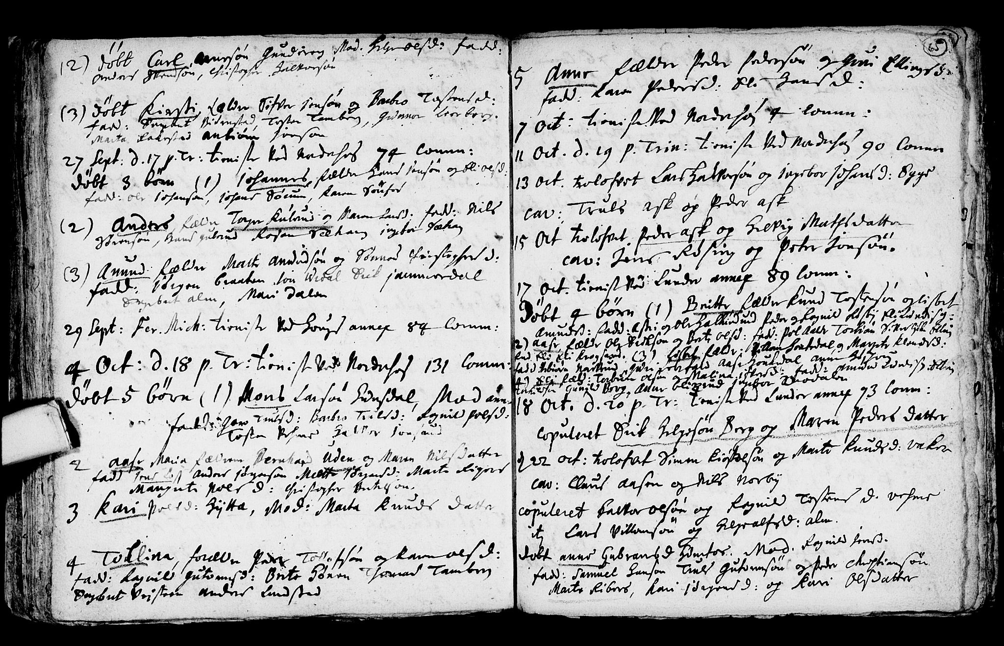 Norderhov kirkebøker, AV/SAKO-A-237/F/Fa/L0001: Parish register (official) no. 1, 1704-1716, p. 65