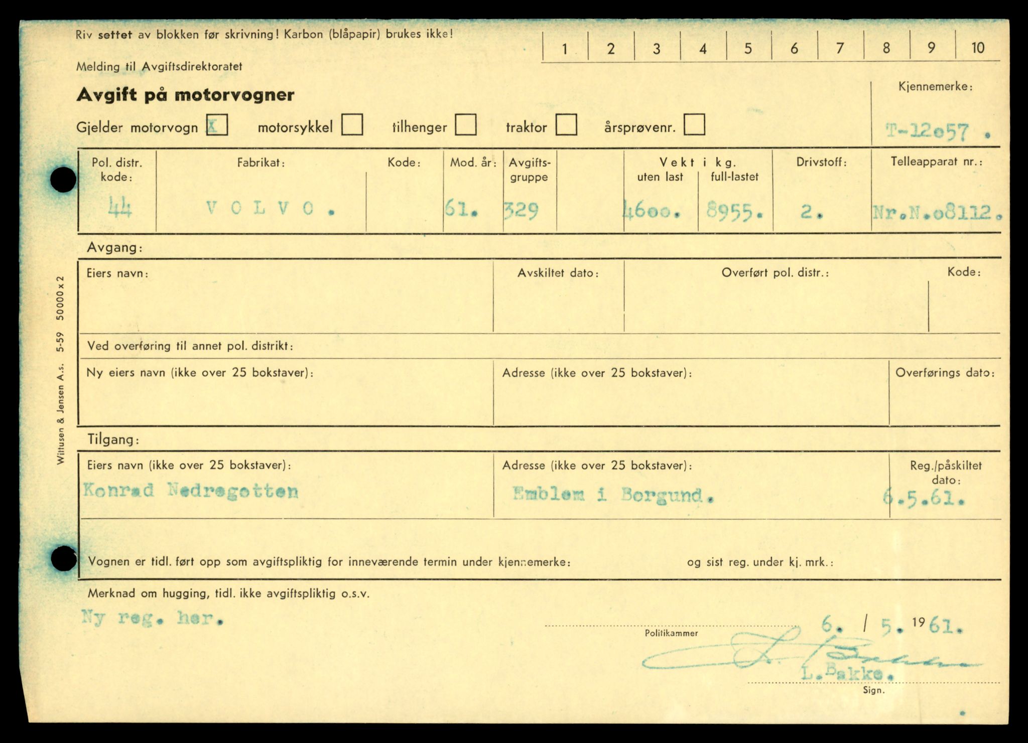 Møre og Romsdal vegkontor - Ålesund trafikkstasjon, AV/SAT-A-4099/F/Fe/L0032: Registreringskort for kjøretøy T 11997 - T 12149, 1927-1998, p. 1605