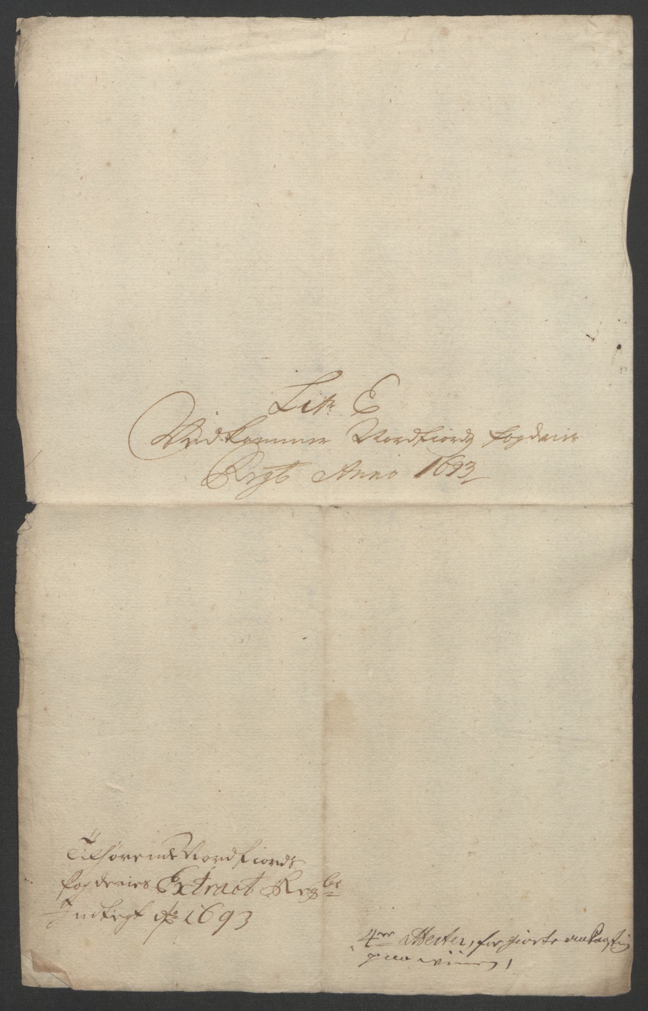 Rentekammeret inntil 1814, Reviderte regnskaper, Fogderegnskap, AV/RA-EA-4092/R53/L3421: Fogderegnskap Sunn- og Nordfjord, 1693-1694, p. 206