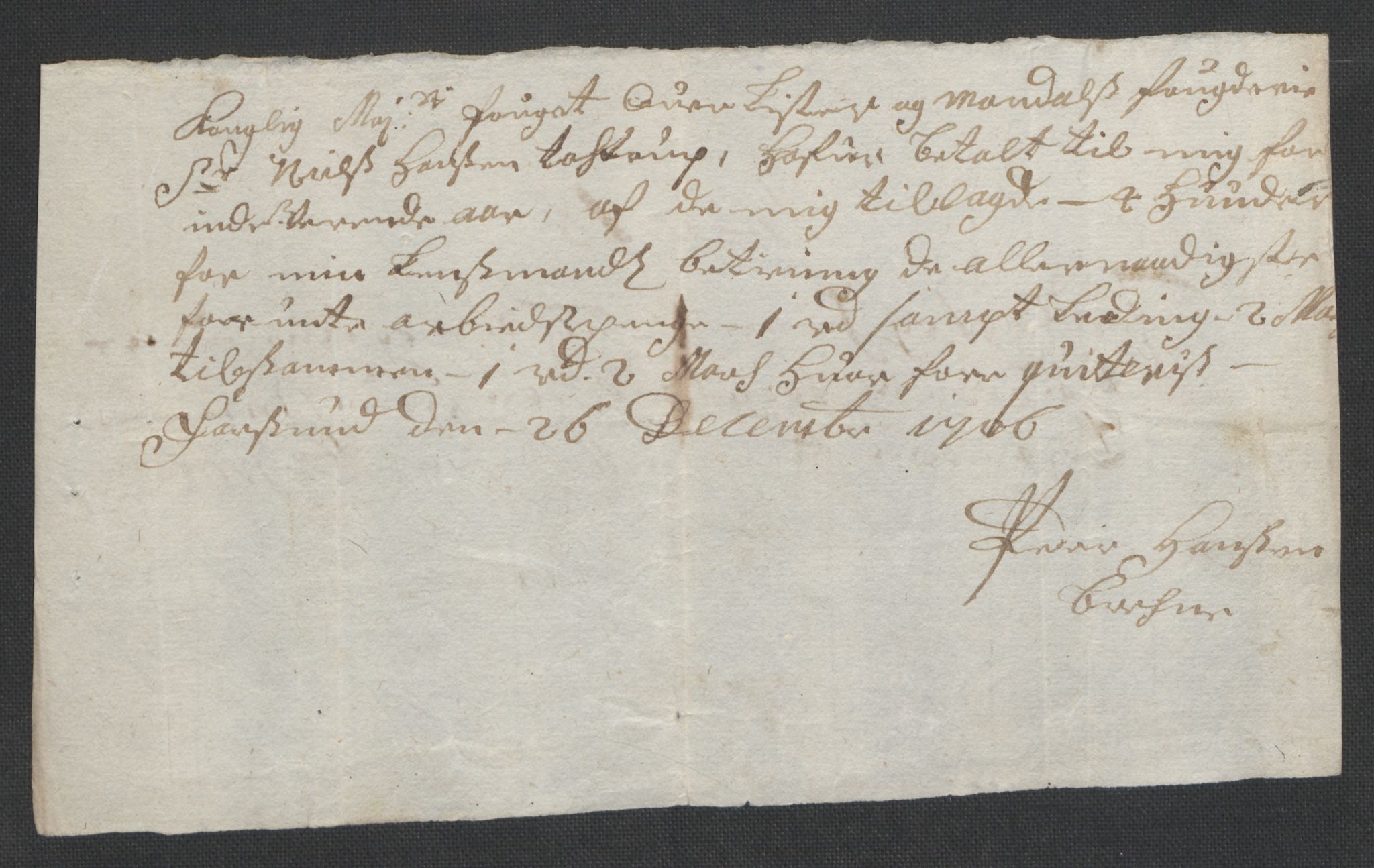 Rentekammeret inntil 1814, Reviderte regnskaper, Fogderegnskap, AV/RA-EA-4092/R43/L2551: Fogderegnskap Lista og Mandal, 1705-1709, p. 318