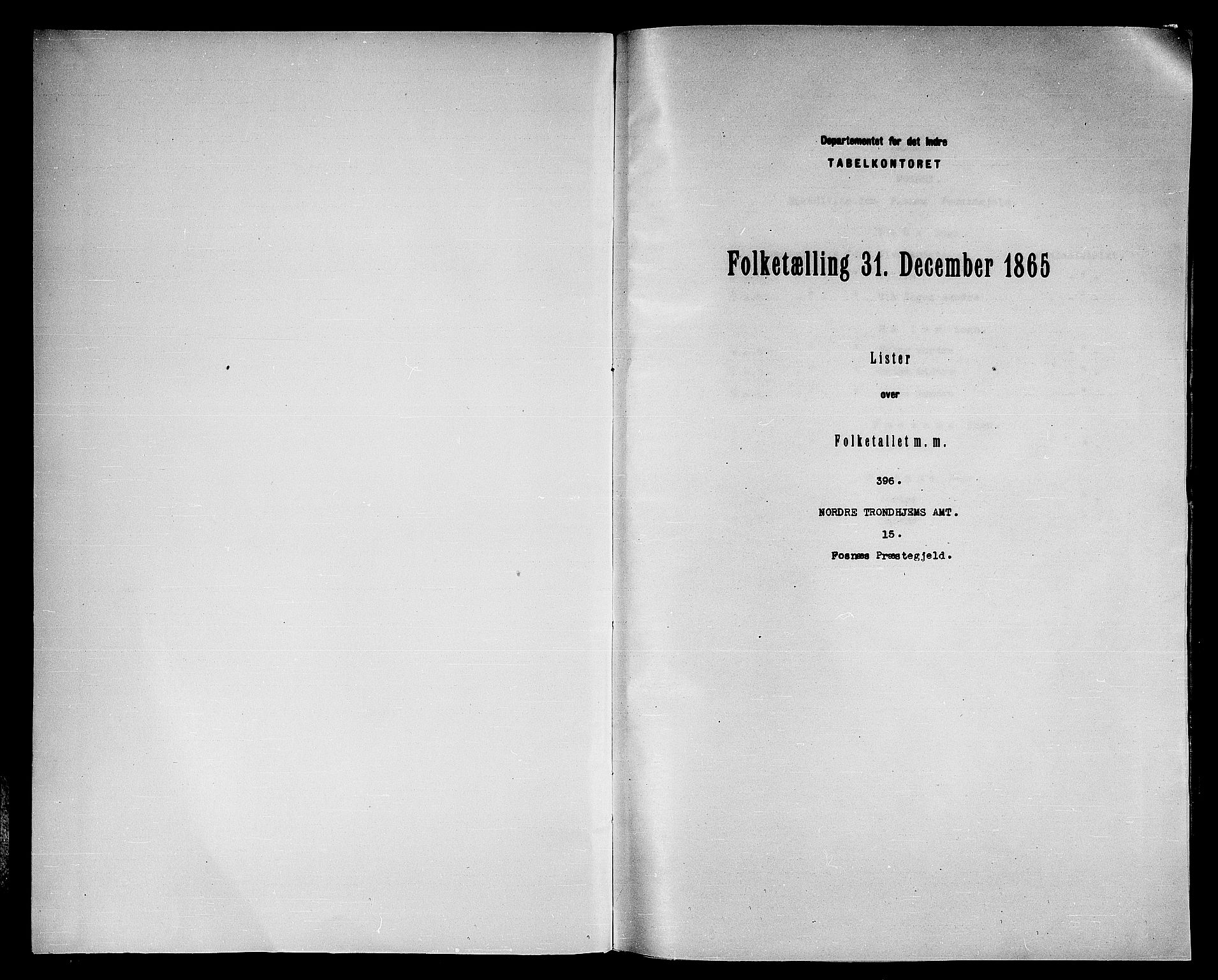 RA, 1865 census for Fosnes, 1865, p. 3