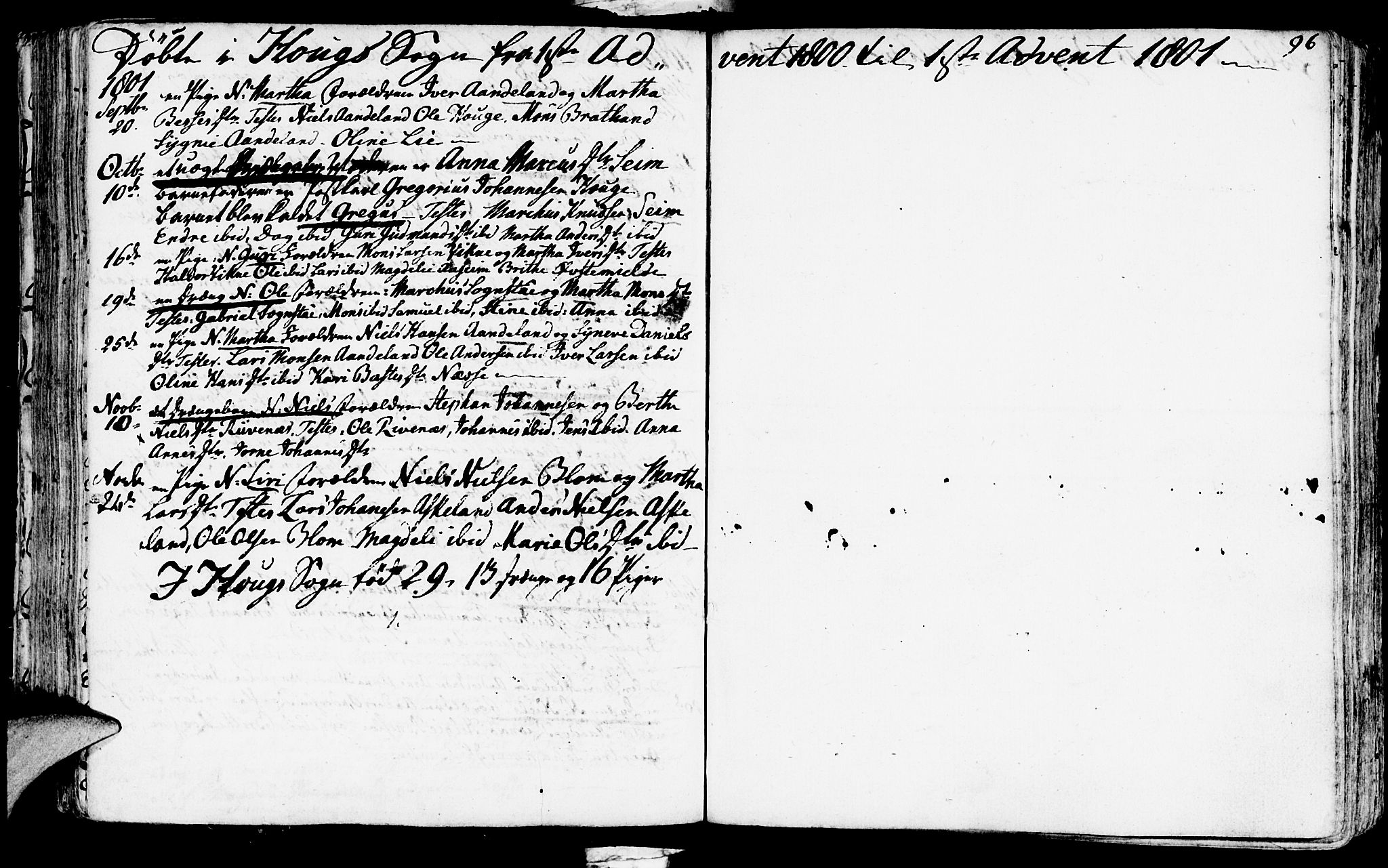 Haus sokneprestembete, AV/SAB-A-75601/H/Haa: Parish register (official) no. A 11, 1796-1816, p. 96