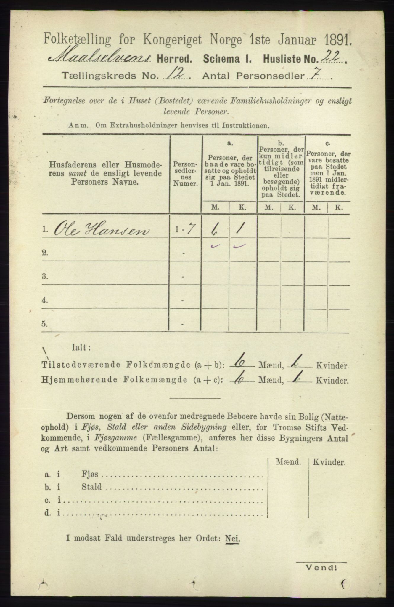 RA, 1891 census for 1924 Målselv, 1891, p. 3782