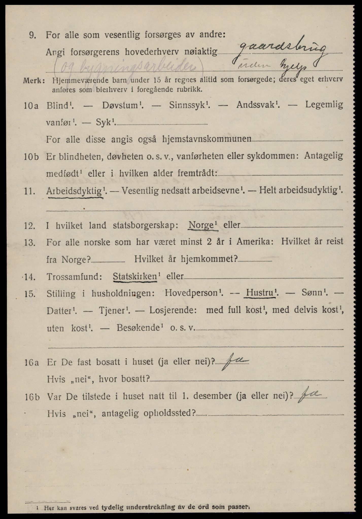 SAT, 1920 census for Hareid, 1920, p. 1390