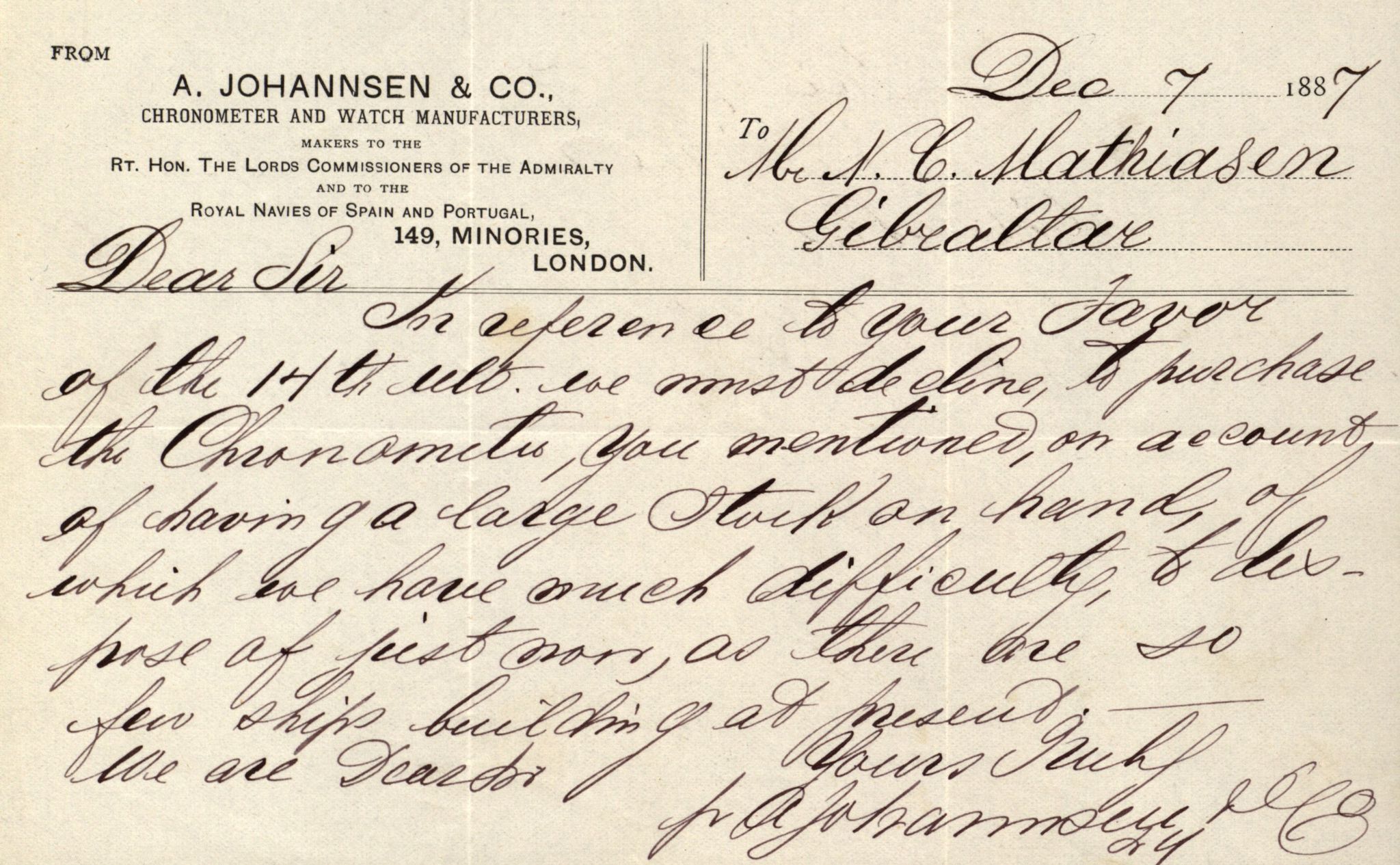 Pa 63 - Østlandske skibsassuranceforening, VEMU/A-1079/G/Ga/L0020/0003: Havaridokumenter / Anton, Diamant, Templar, Finn, Eliezer, Arctic, 1887, p. 253