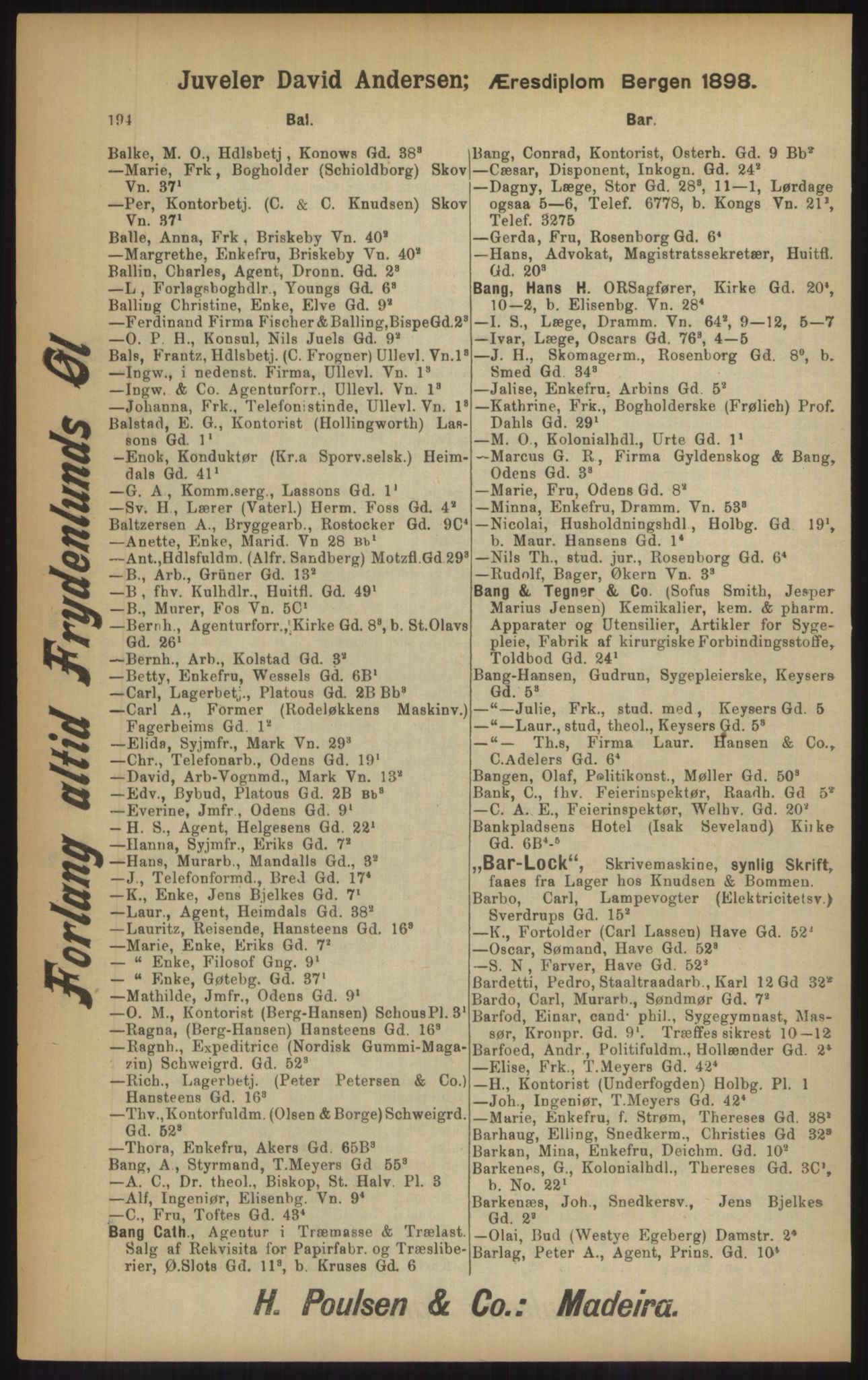 Kristiania/Oslo adressebok, PUBL/-, 1902, p. 194