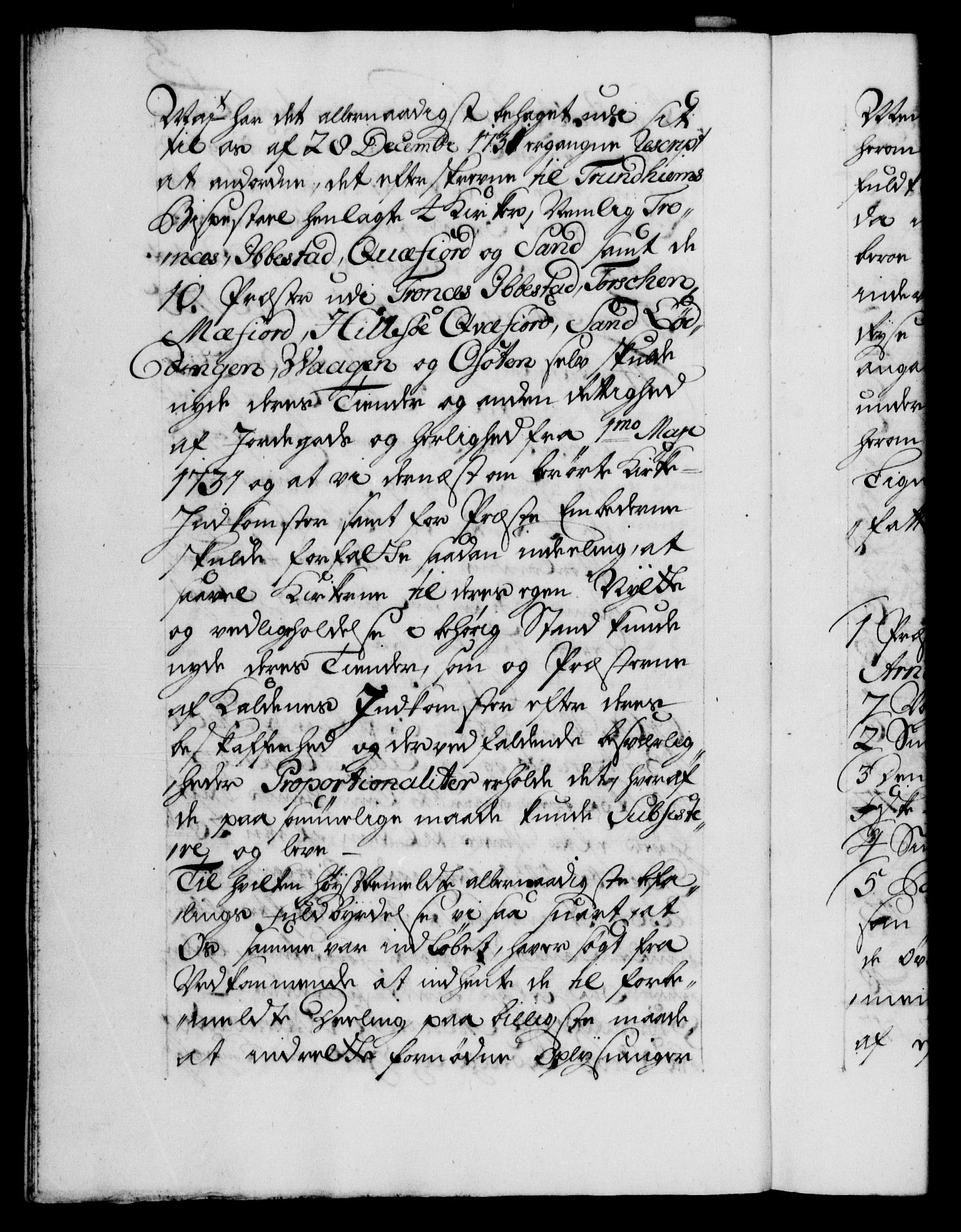 Danske Kanselli 1572-1799, AV/RA-EA-3023/F/Fc/Fca/Fcaa/L0029: Norske registre, 1735-1736, p. 9b