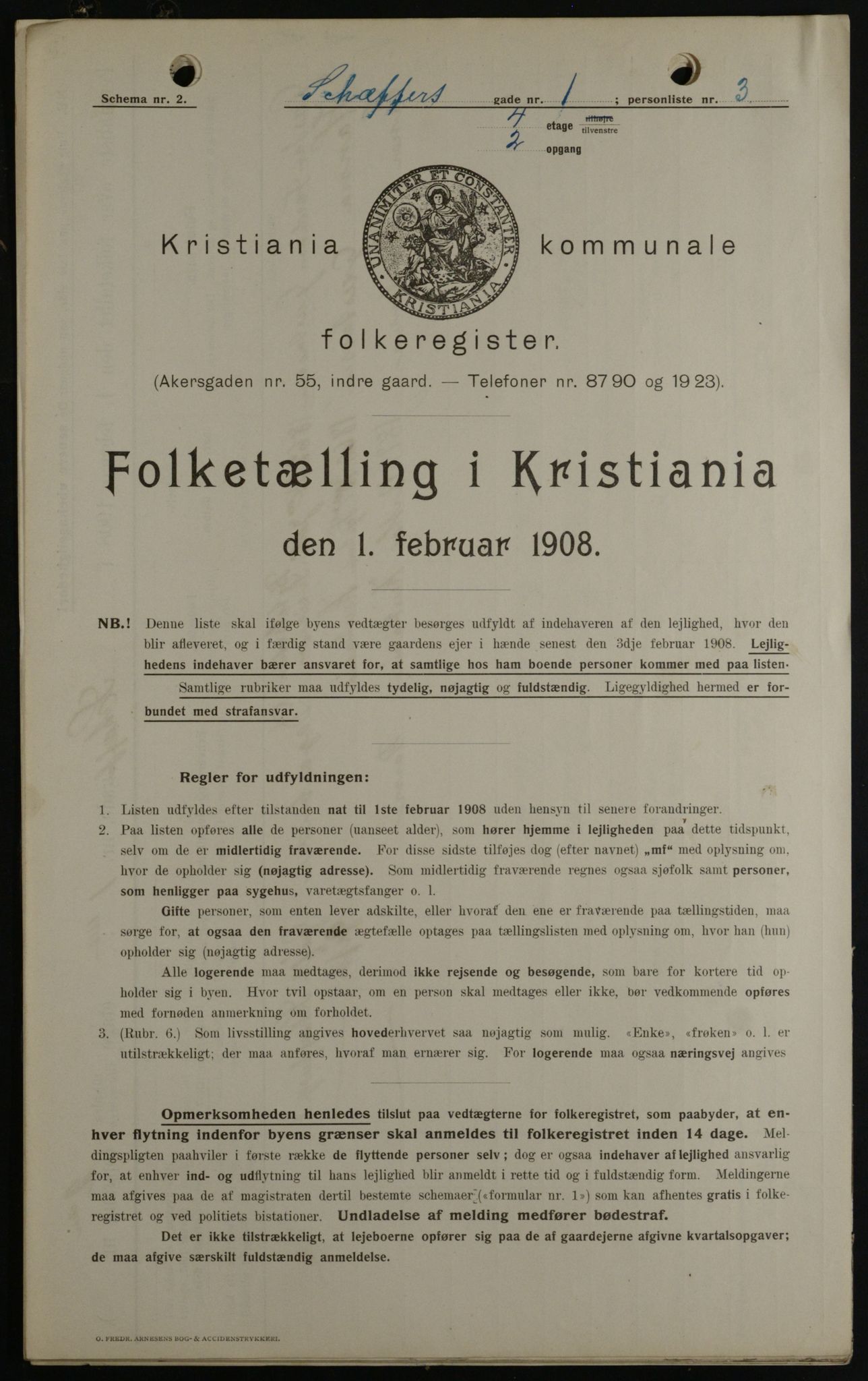 OBA, Municipal Census 1908 for Kristiania, 1908, p. 83655