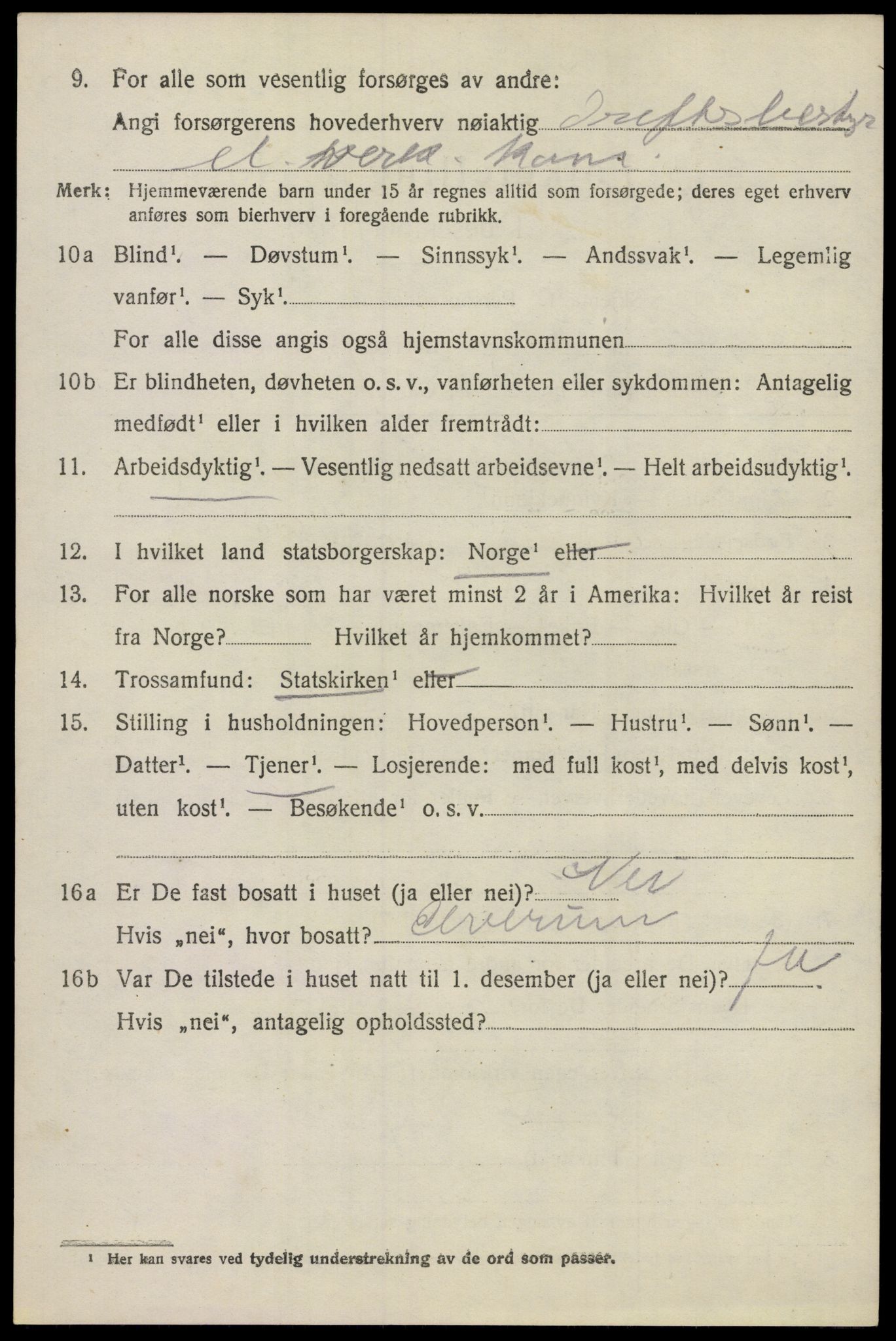 SAO, 1920 census for Våler, 1920, p. 4269