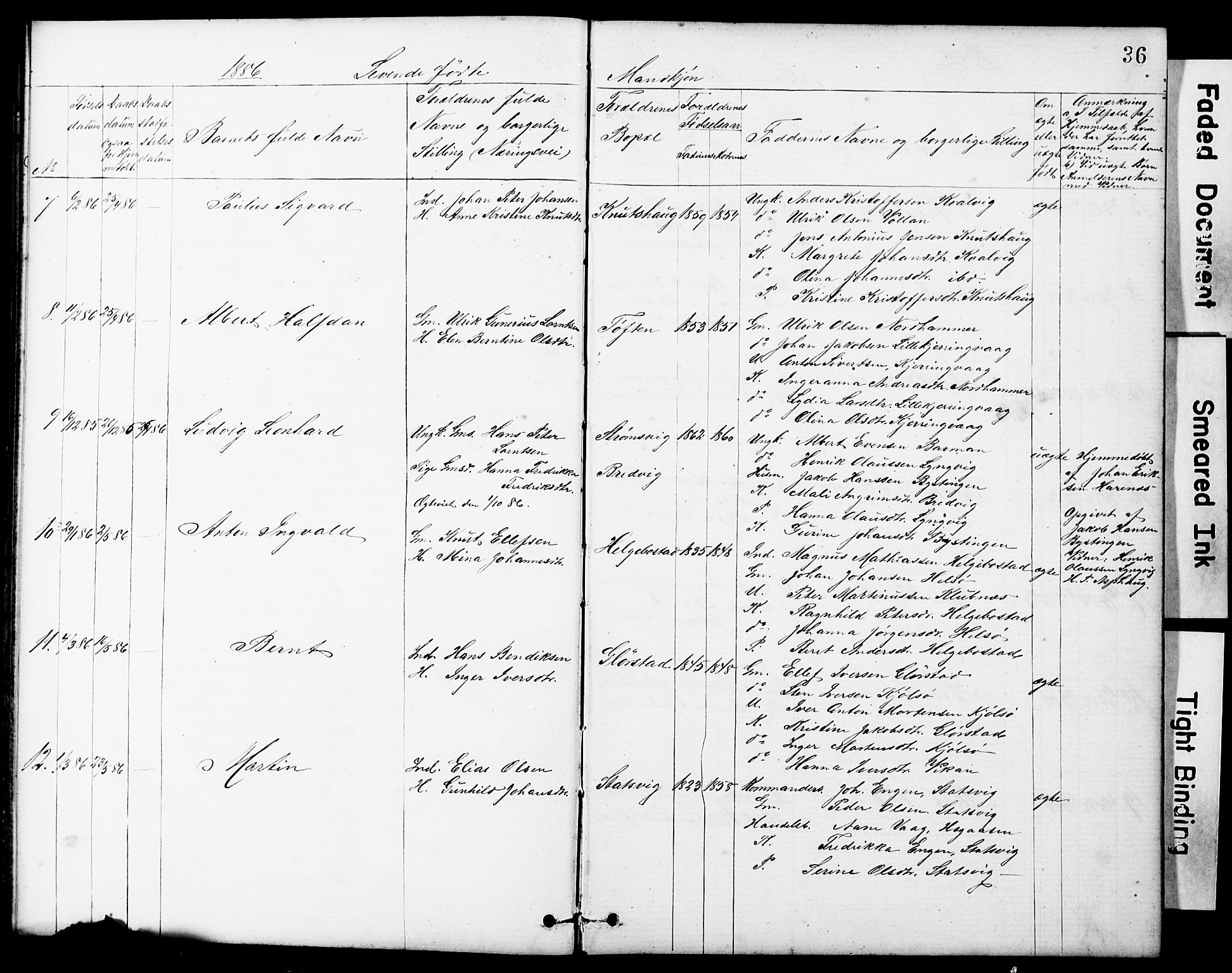 Ministerialprotokoller, klokkerbøker og fødselsregistre - Sør-Trøndelag, AV/SAT-A-1456/634/L0541: Parish register (copy) no. 634C03, 1874-1891, p. 36