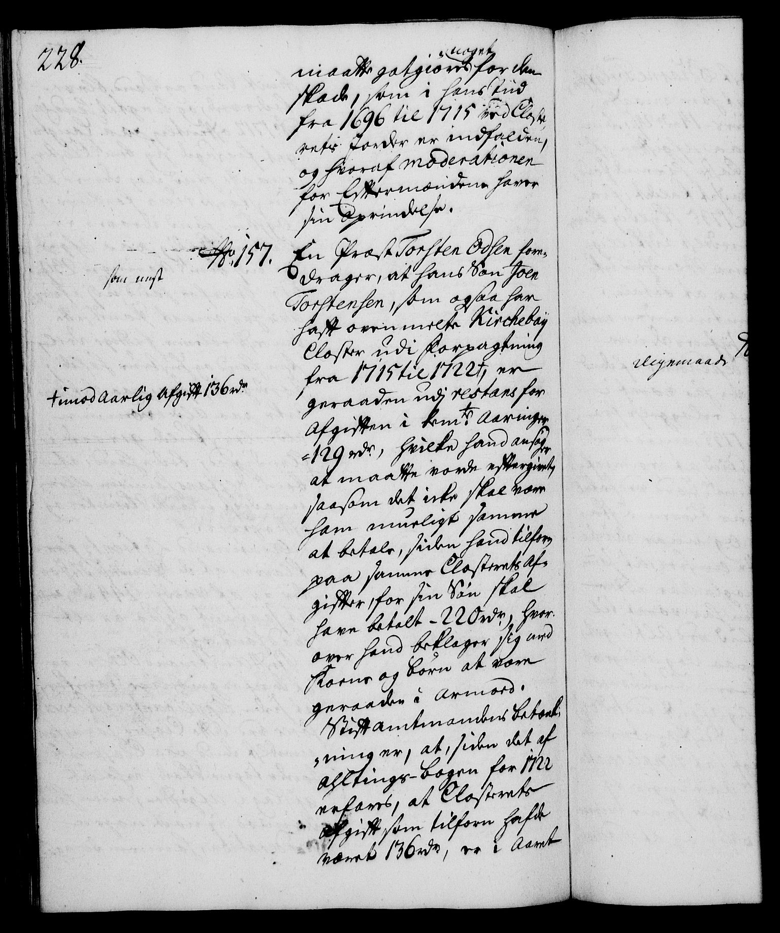 Rentekammeret, Kammerkanselliet, RA/EA-3111/G/Gh/Gha/L0019: Norsk ekstraktmemorialprotokoll (merket RK 53.64), 1736-1737, p. 228