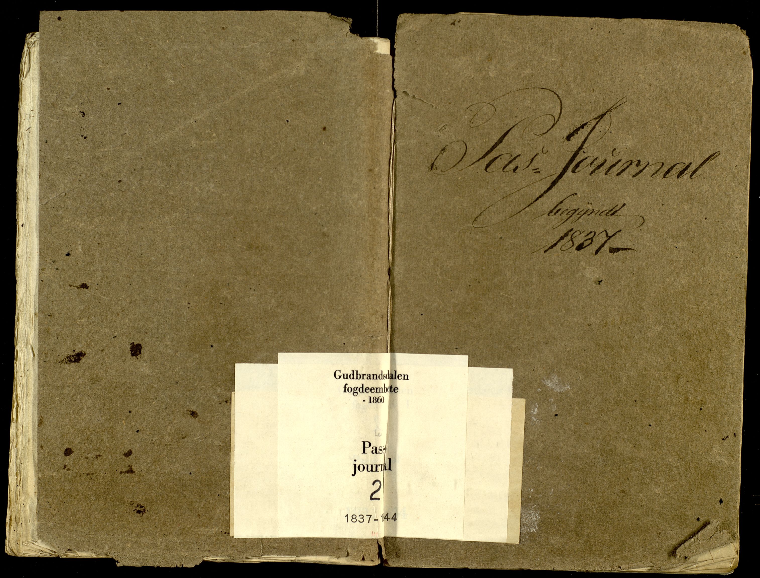 Gudbrandsdalen fogderi, SAH/FOGDO-002/L/La/L0002: Passjournal, 1837-1844
