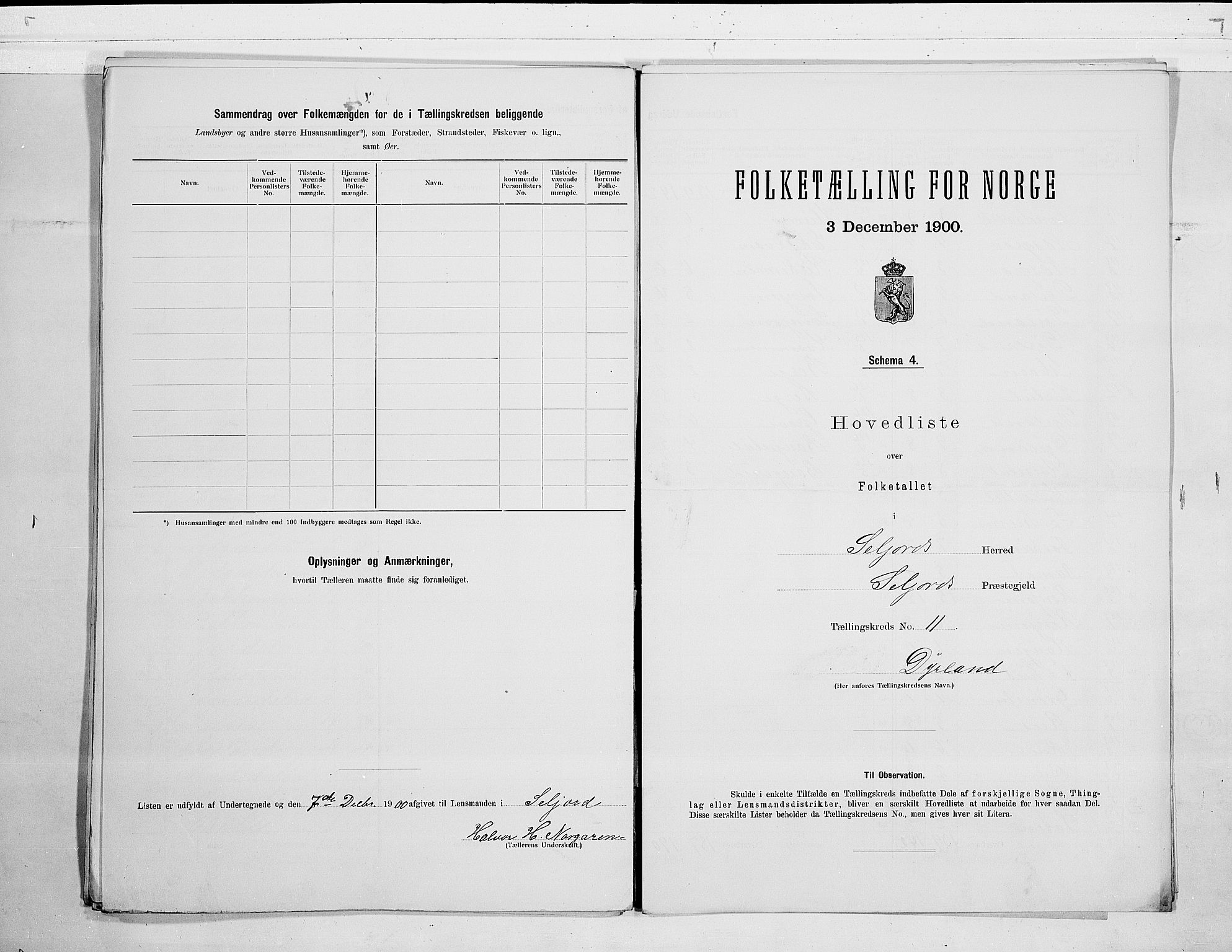 SAKO, 1900 census for Seljord, 1900, p. 28