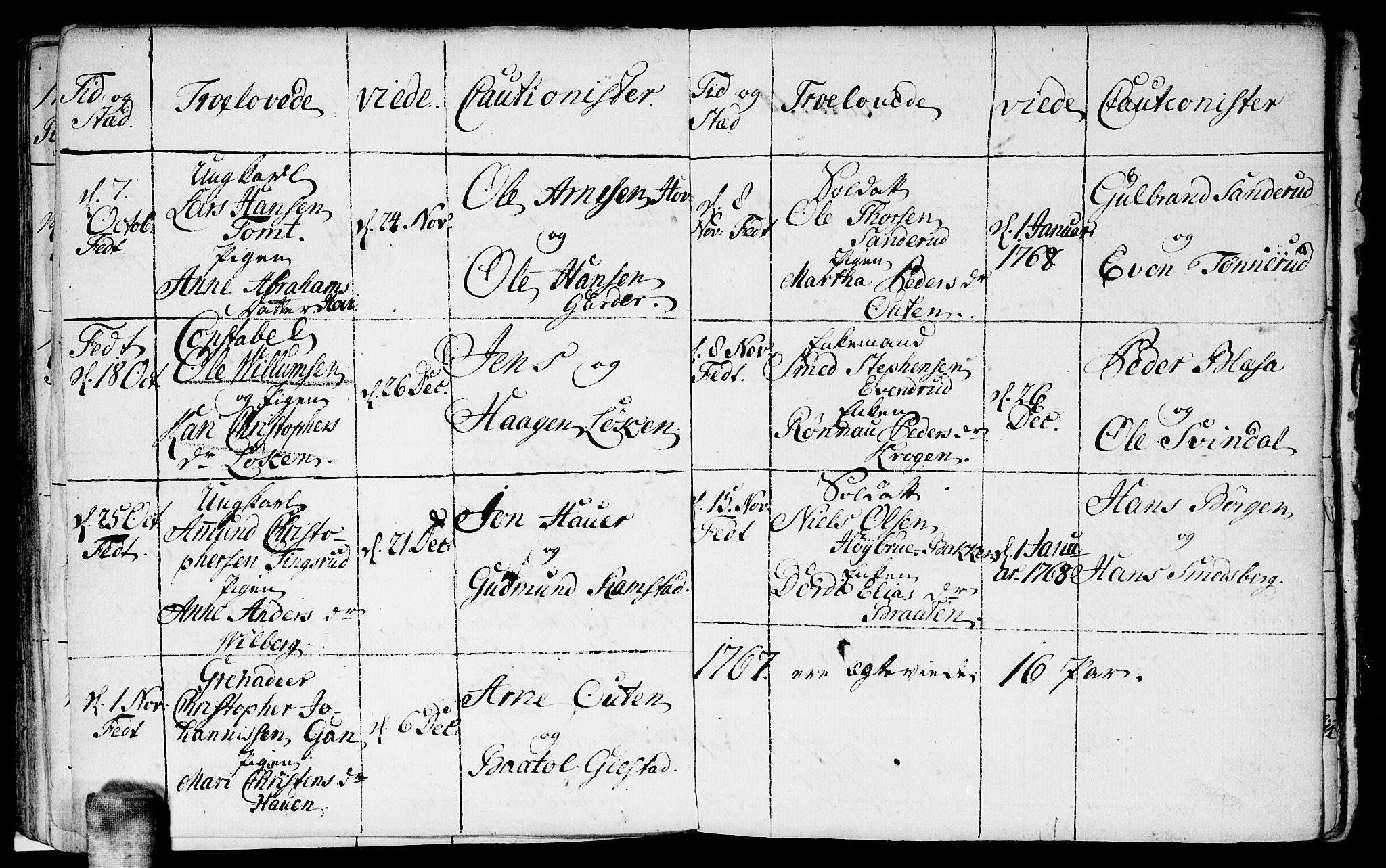 Fet prestekontor Kirkebøker, AV/SAO-A-10370a/F/Fa/L0004: Parish register (official) no. I 4, 1751-1773, p. 164