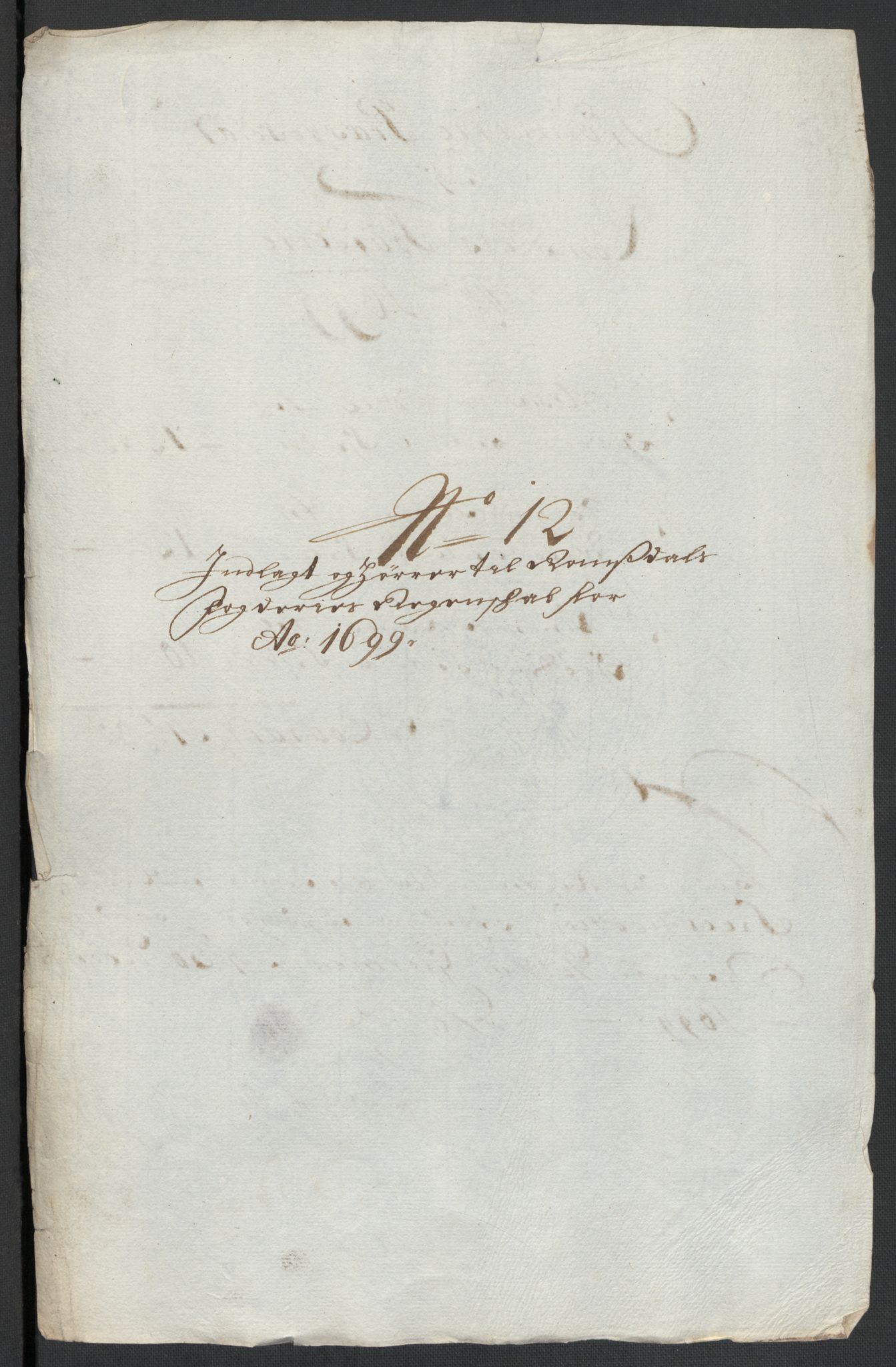 Rentekammeret inntil 1814, Reviderte regnskaper, Fogderegnskap, AV/RA-EA-4092/R55/L3654: Fogderegnskap Romsdal, 1699-1700, p. 101