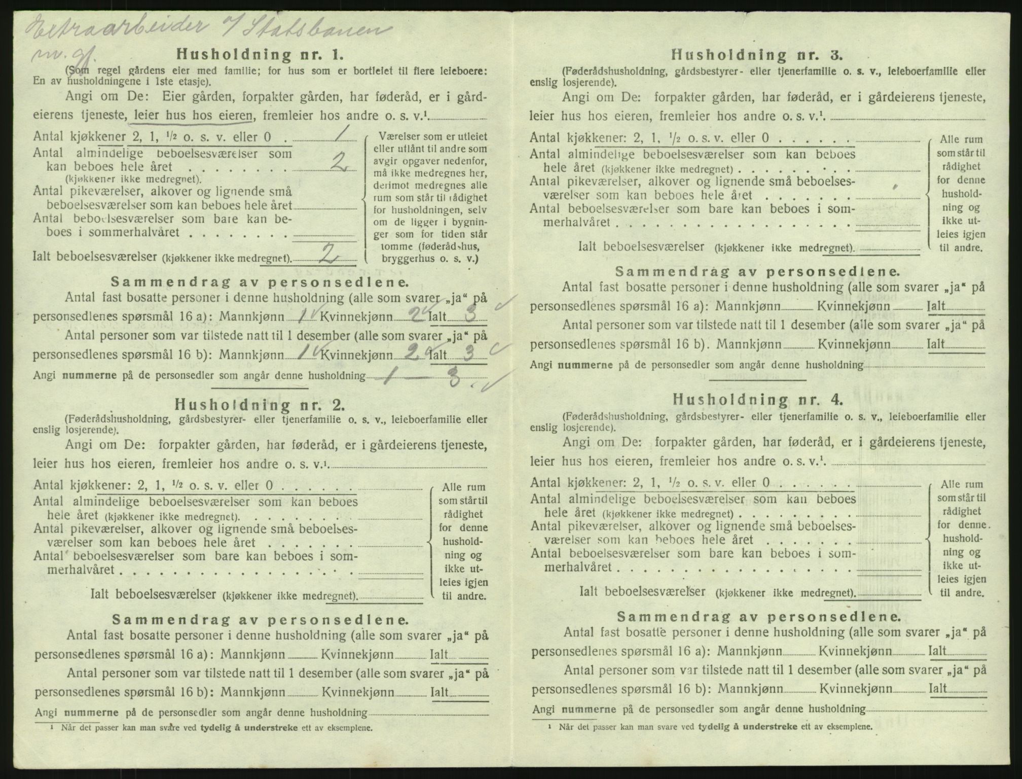 SAKO, 1920 census for Tjølling, 1920, p. 962