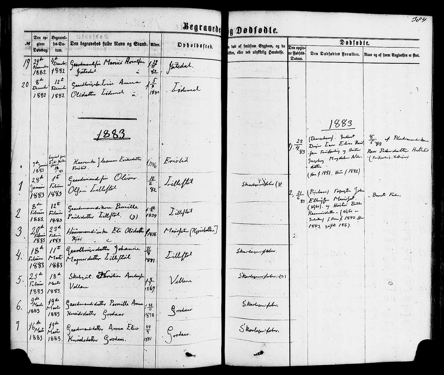 Hornindal sokneprestembete, SAB/A-82401/H/Haa/Haaa/L0002: Parish register (official) no. A 2, 1867-1884, p. 384