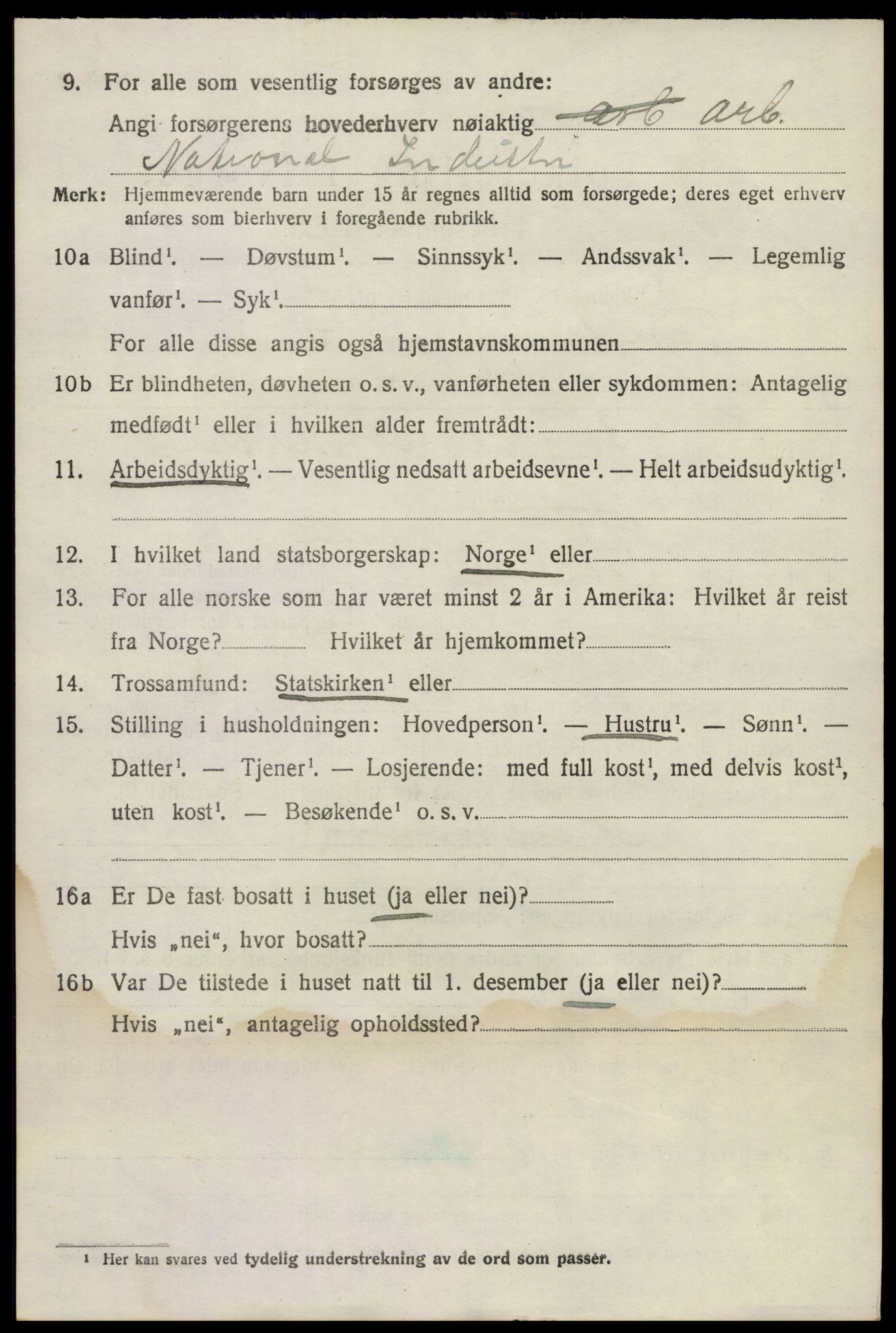 SAKO, 1920 census for Sandeherred, 1920, p. 20783