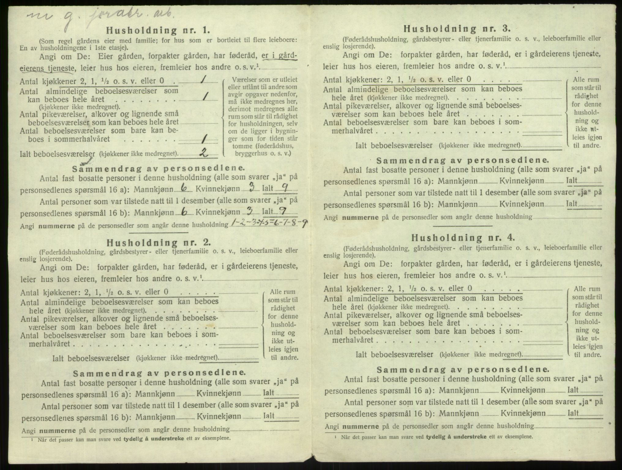 SAB, 1920 census for Luster, 1920, p. 722