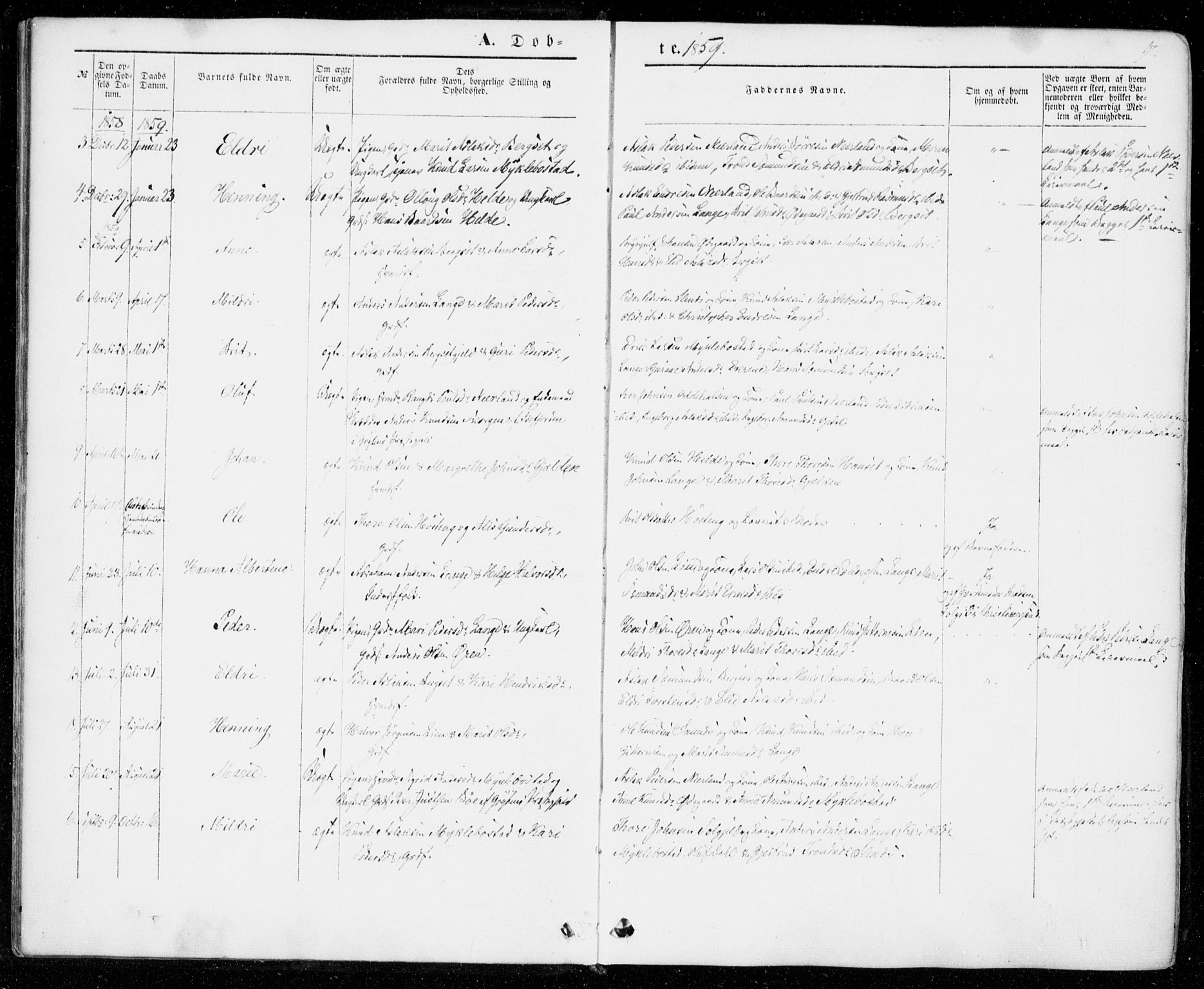 Ministerialprotokoller, klokkerbøker og fødselsregistre - Møre og Romsdal, SAT/A-1454/554/L0643: Parish register (official) no. 554A01, 1846-1879, p. 17