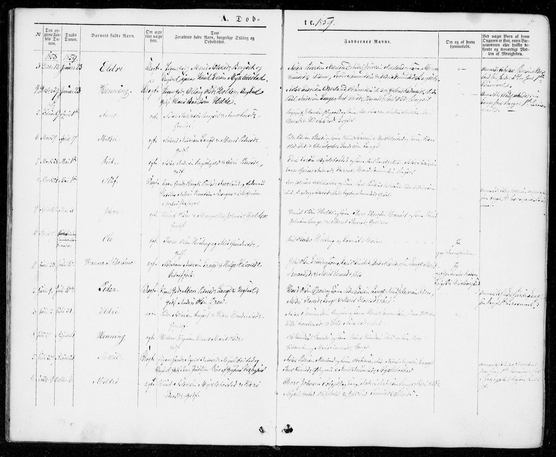 Ministerialprotokoller, klokkerbøker og fødselsregistre - Møre og Romsdal, AV/SAT-A-1454/554/L0643: Parish register (official) no. 554A01, 1846-1879, p. 17