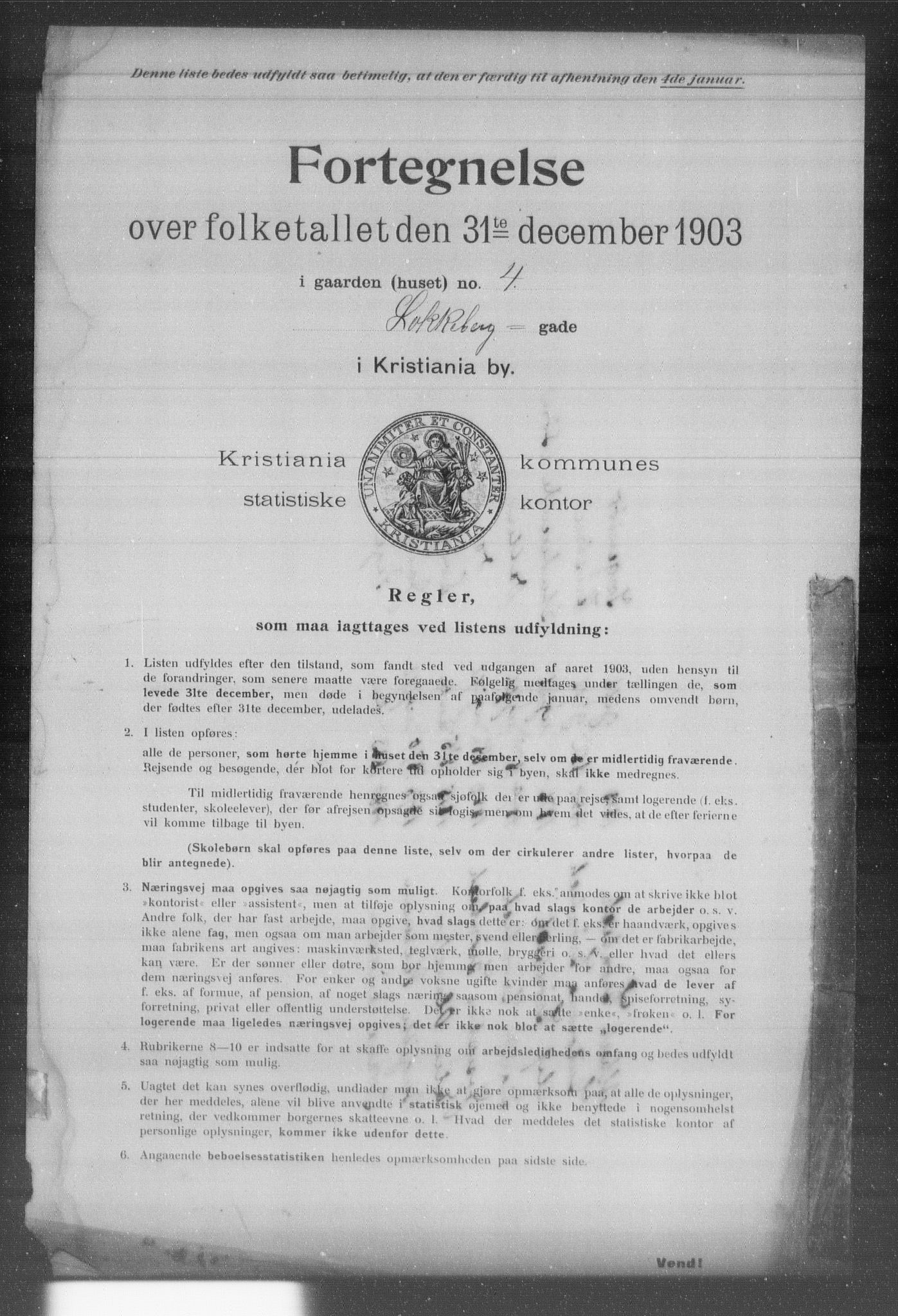 OBA, Municipal Census 1903 for Kristiania, 1903, p. 11590