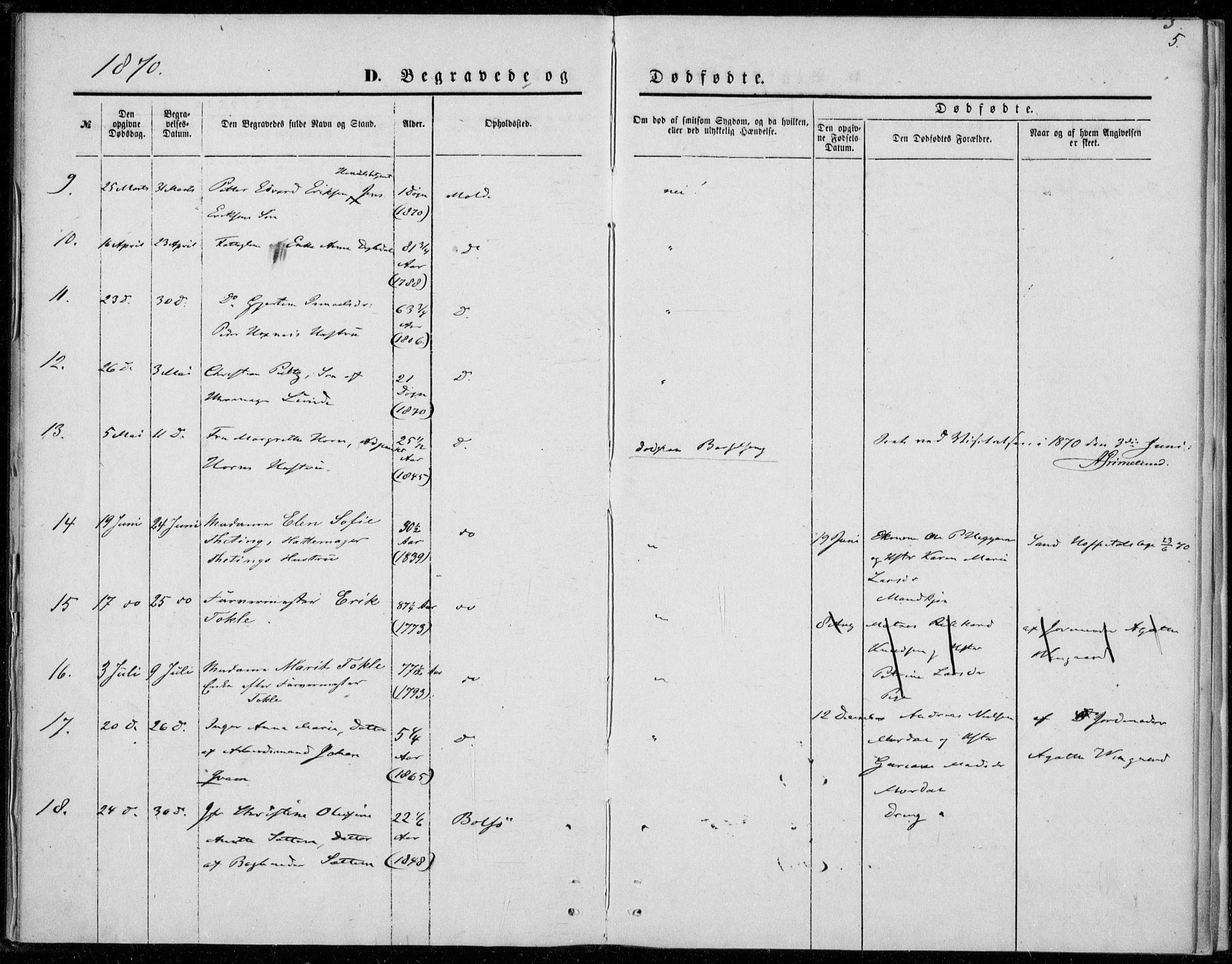 Ministerialprotokoller, klokkerbøker og fødselsregistre - Møre og Romsdal, AV/SAT-A-1454/558/L0690: Parish register (official) no. 558A04, 1864-1872, p. 5