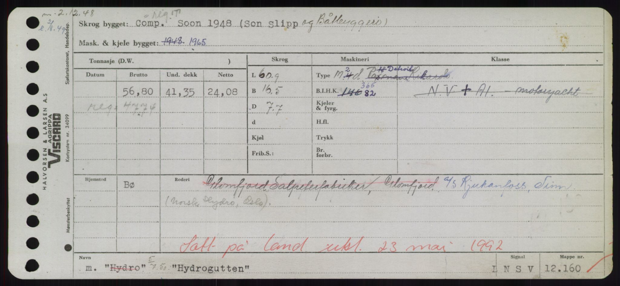 Sjøfartsdirektoratet med forløpere, Skipsmålingen, AV/RA-S-1627/H/Hd/L0017: Fartøy, Holi-Hå, p. 215