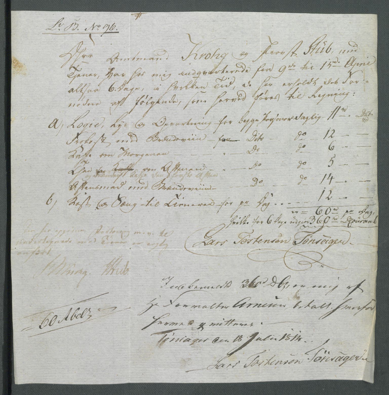 5. departement for finans-, handels- og tollfaget, AV/RA-S-3893/C/Cb/L0014: Regninger fra Riksforsamlingens deputerede, 1814, p. 33